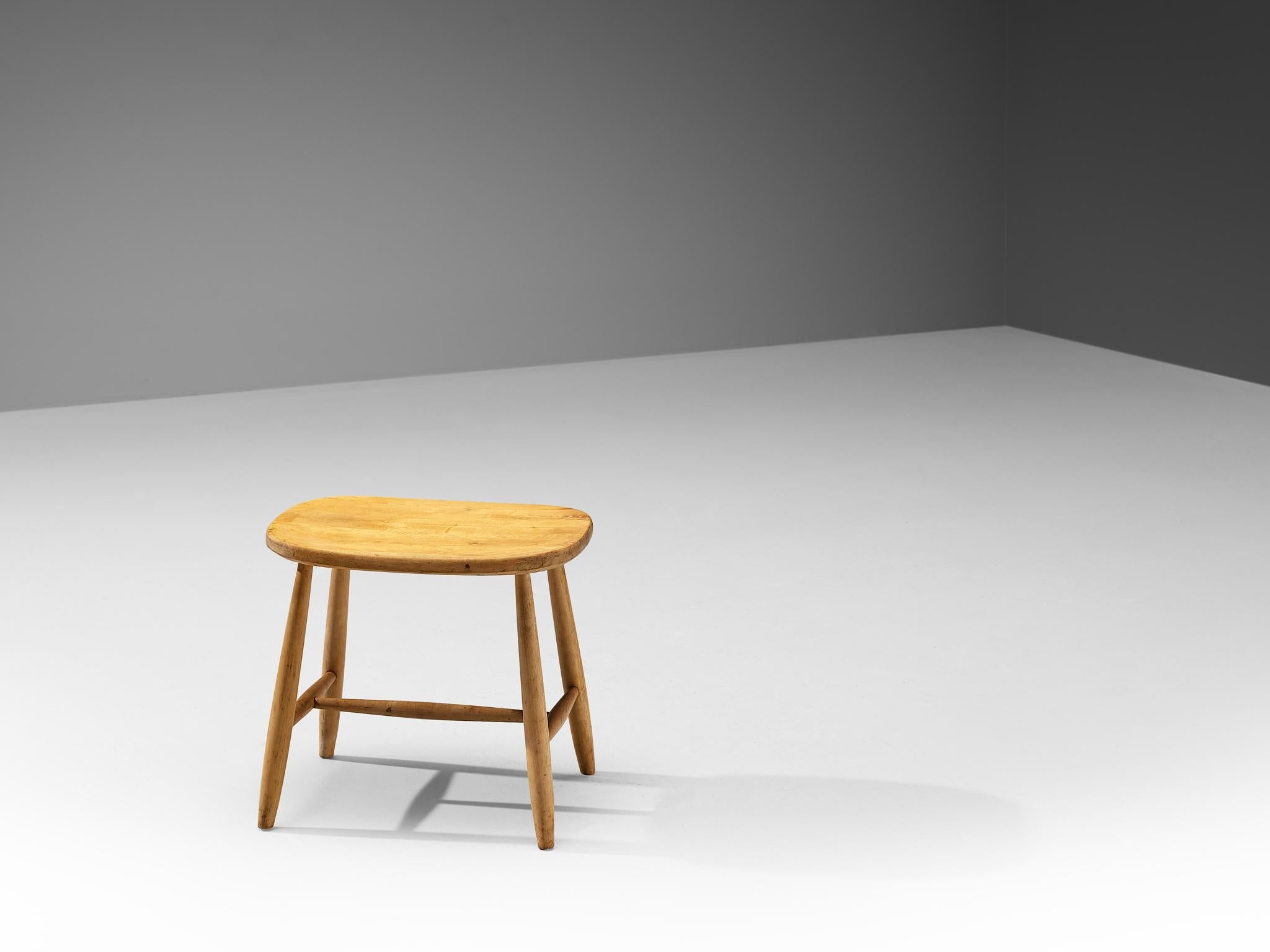 Swedish Stool in Maple seating Morentz