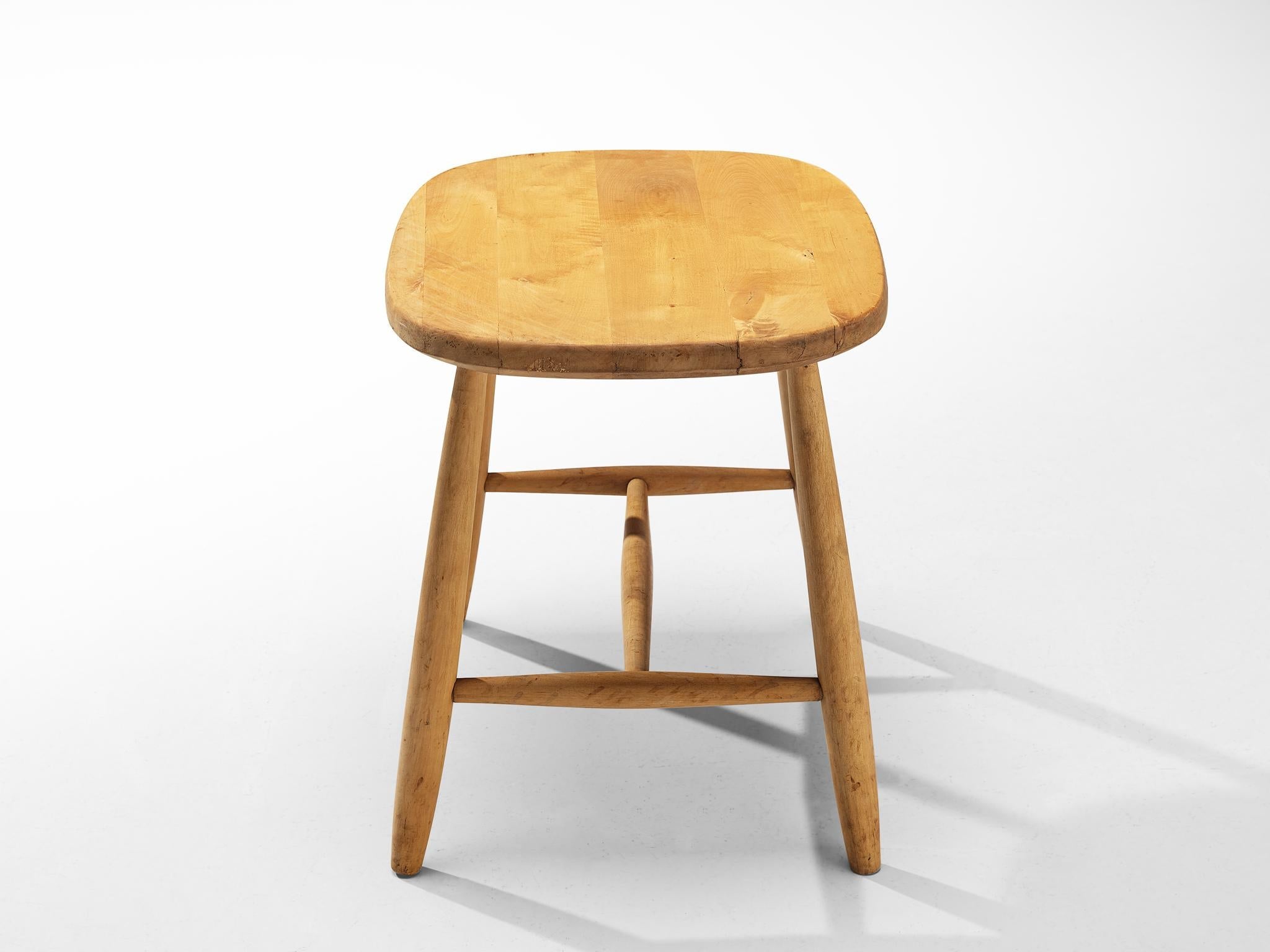 Swedish Stool in Maple seating Morentz