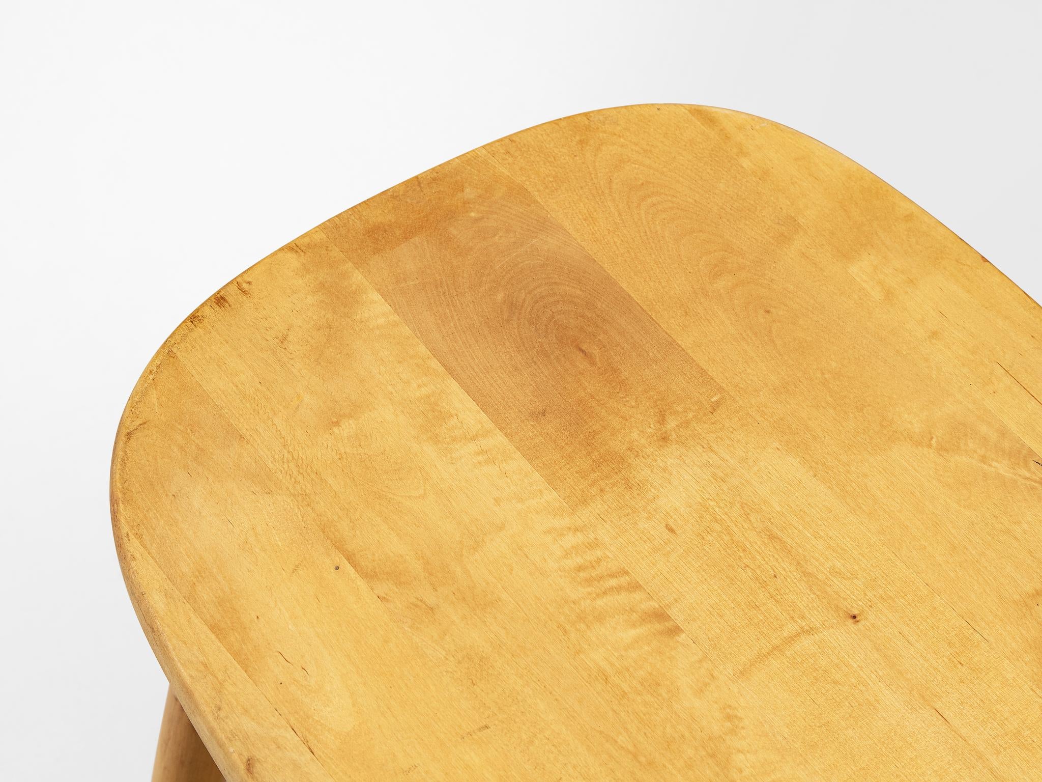 Swedish Stool in Maple seating Morentz