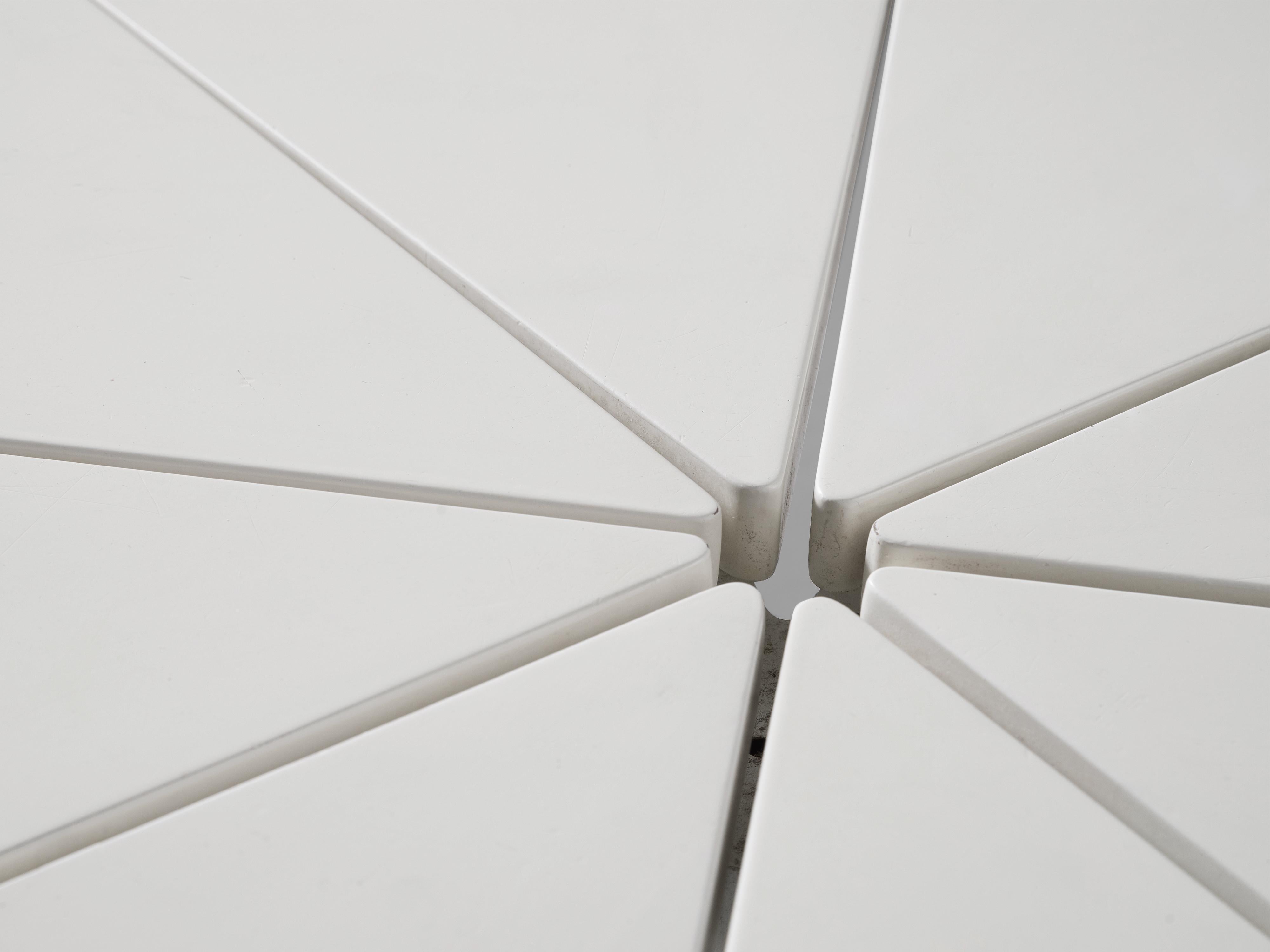 Richard Schultz for Knoll White 'Petal' Coffee Table tables Morentz