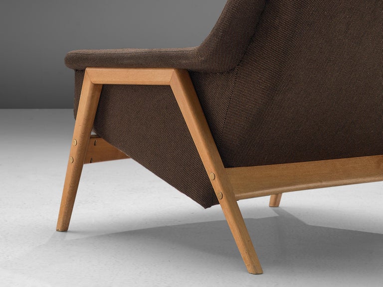 Folke Ohlsson for Fritz Hansen Lounge Chair in Bicolored Fabric