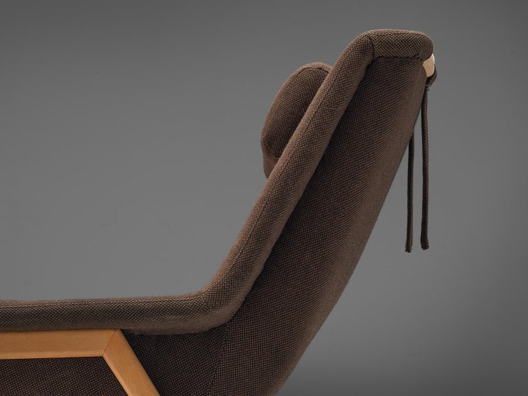 Folke Ohlsson for Fritz Hansen Lounge Chair in Bicolored Fabric