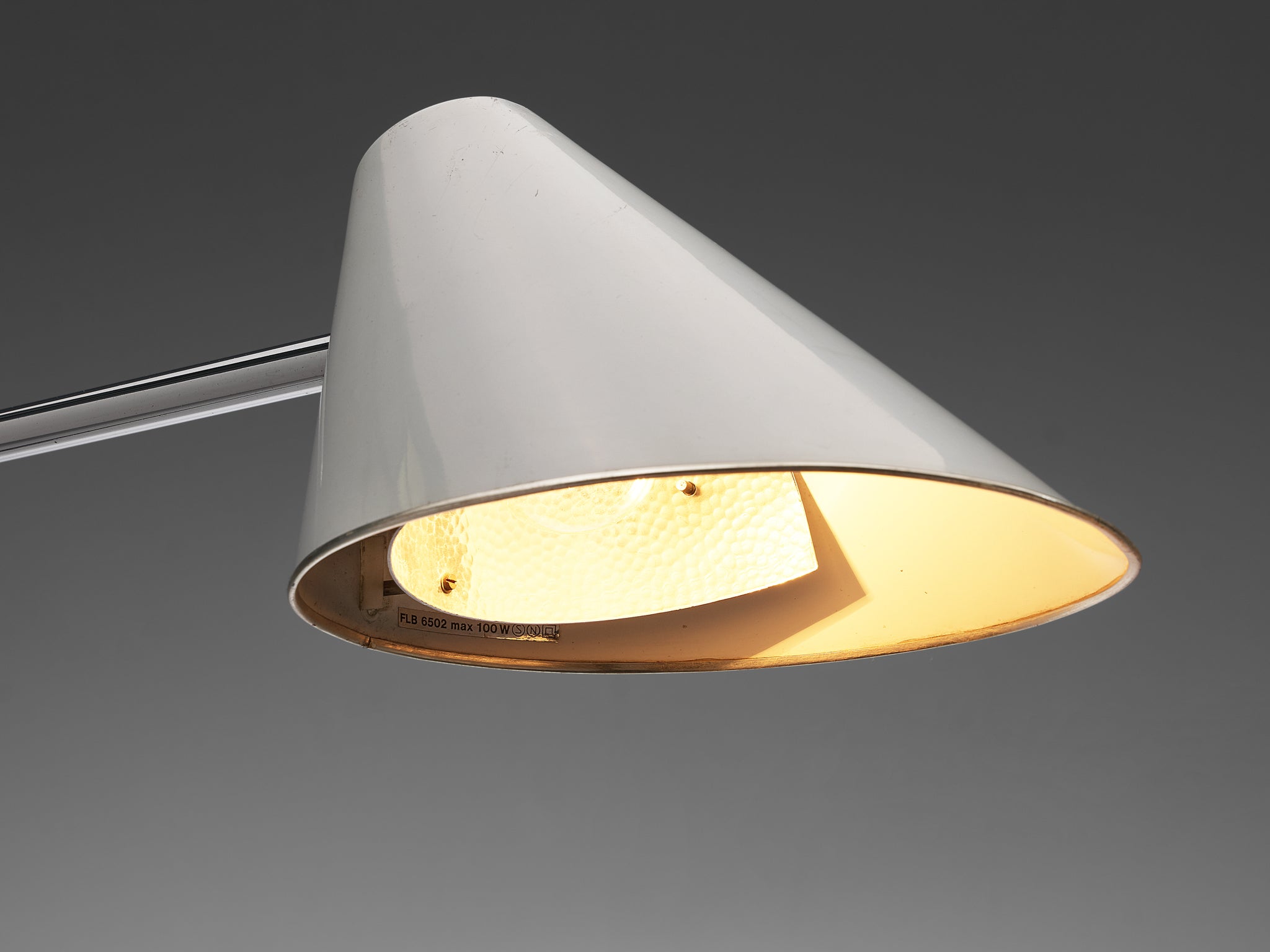 S. Björklund and L. Gustafsson Swedish "Delux" Desk Lamp in Chromed Steel Lighting Morentz