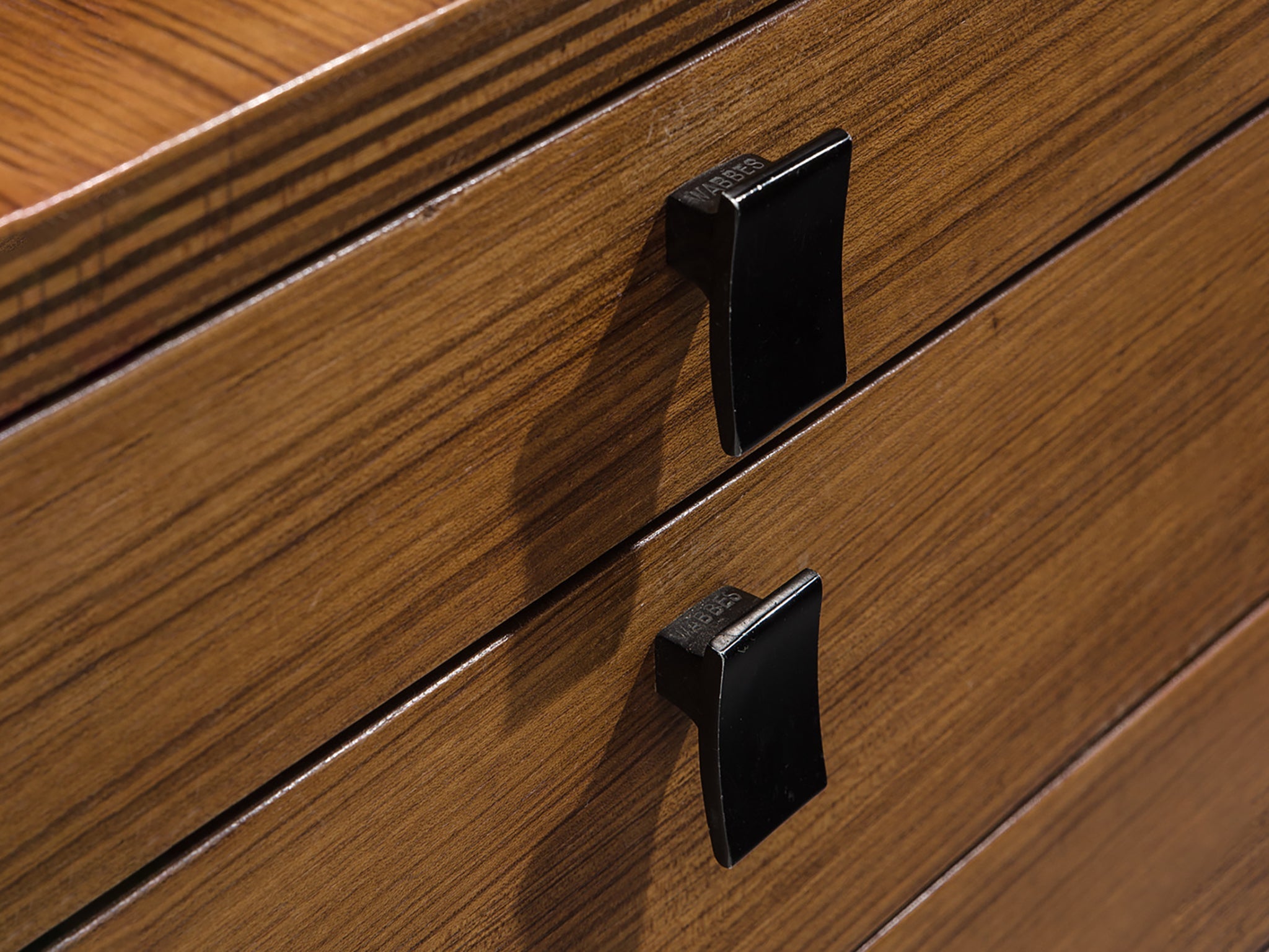 Jules Wabbes Early Versatile Free-Standing Corner Desk in Wengé tables Morentz