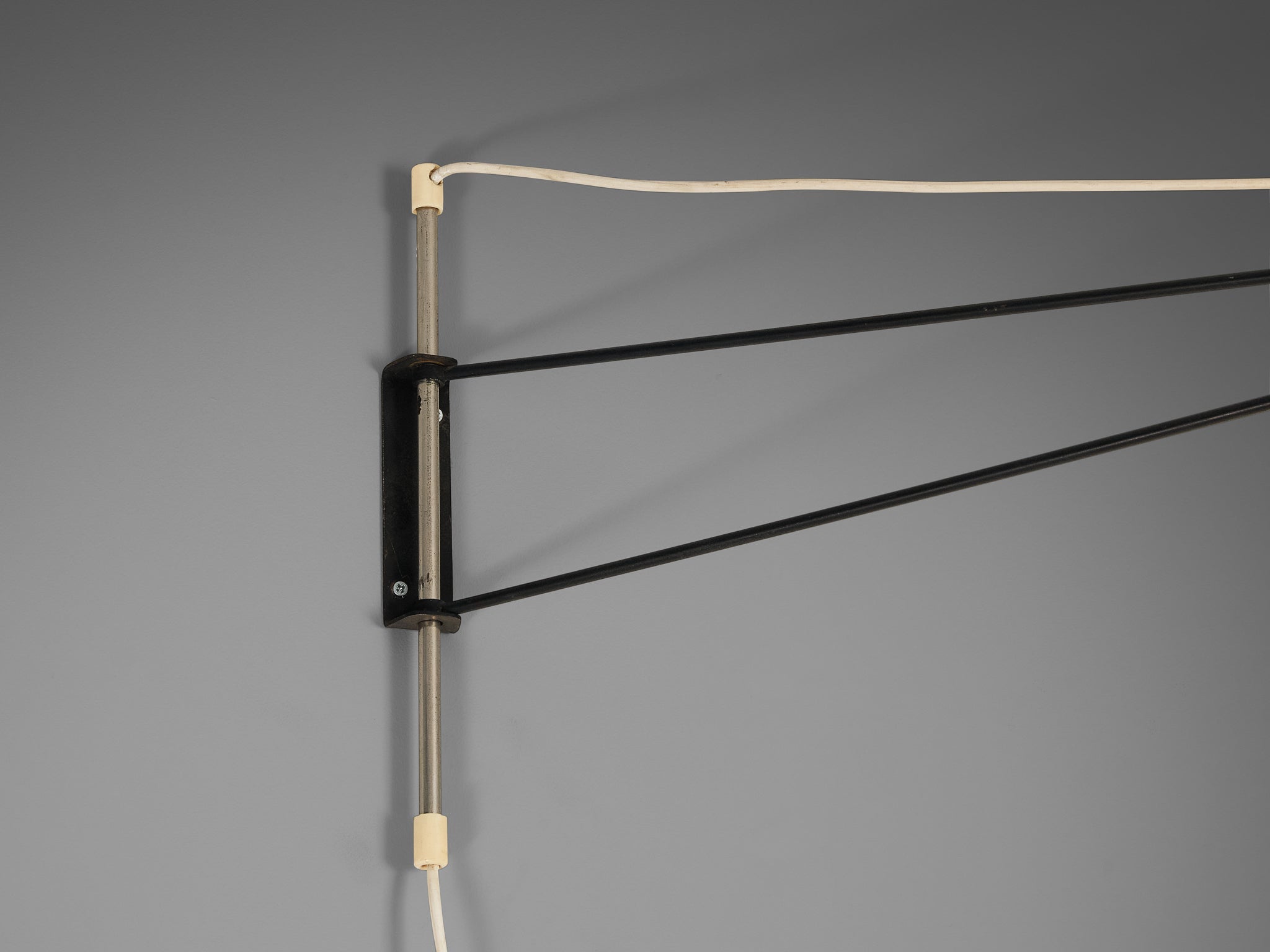 Italian Mid-Century Modern Wall Lamp with Yellow Shade lighting Morentz