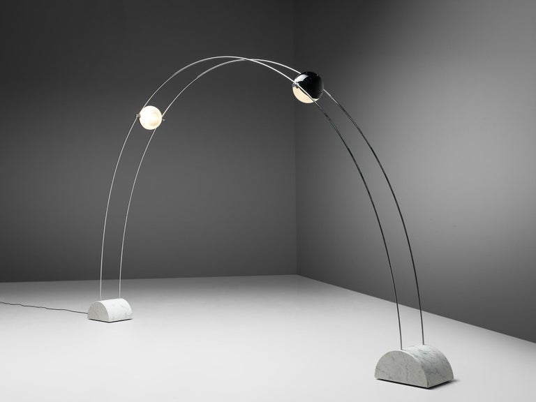 Large A.R.D.I.T.I. for Sormani Floor Lamp 'Ponte' in Marble and Metal