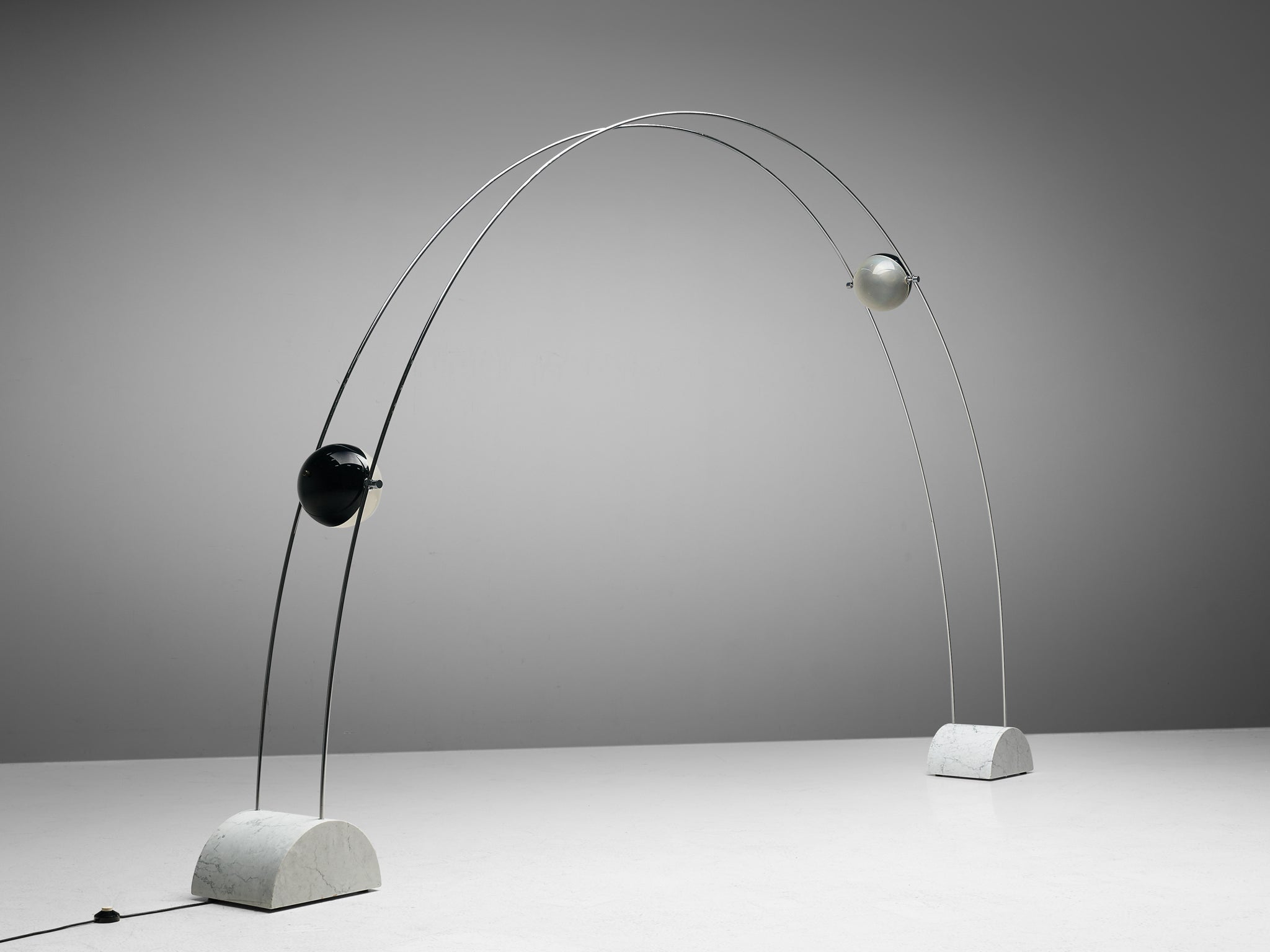 Large A.R.D.I.T.I. for Sormani Floor Lamp 'Ponte' in Marble and Metal