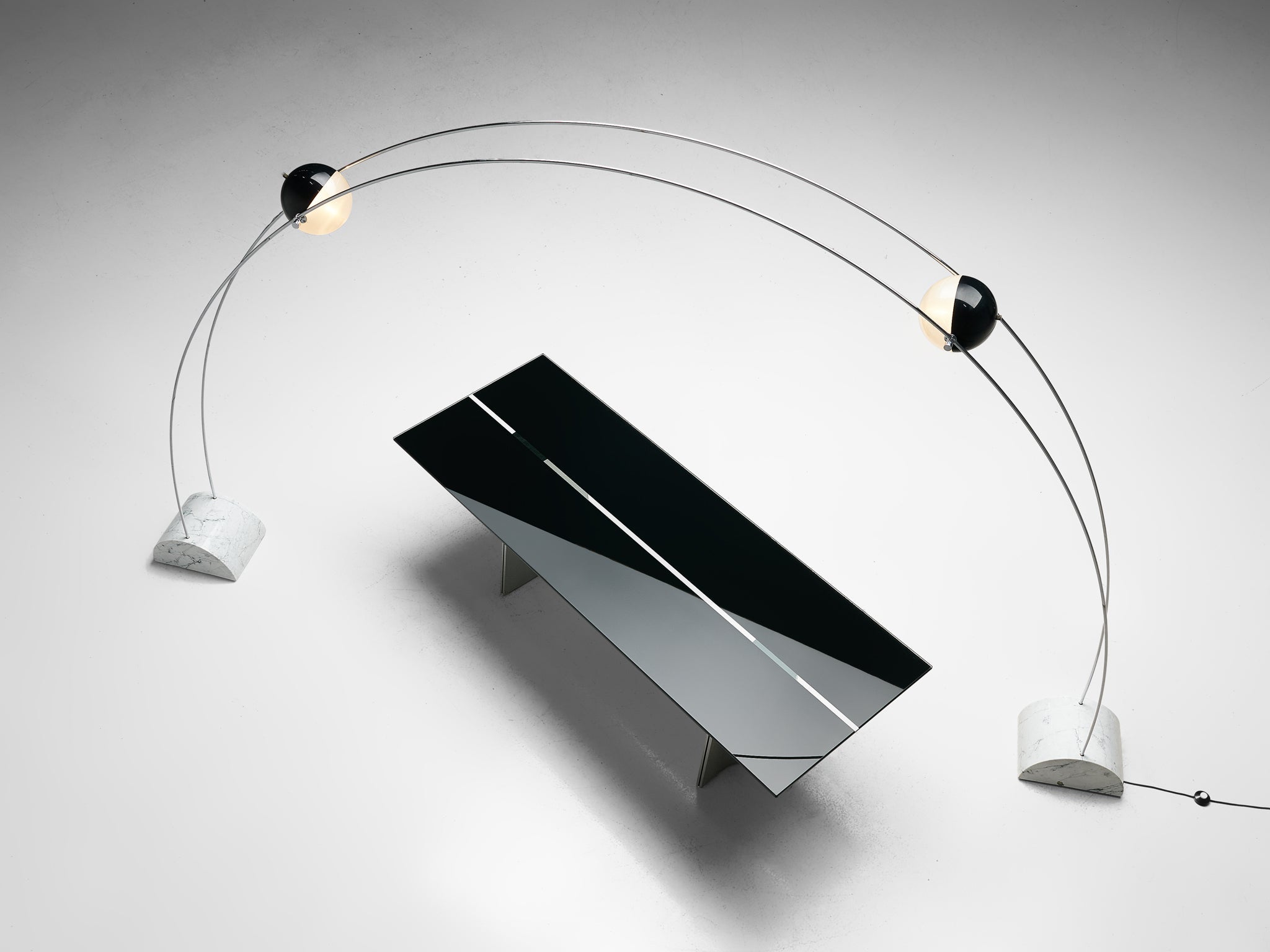 Large A.R.D.I.T.I. for Sormani Floor Lamp 'Ponte' in Marble and Metal lighting Morentz