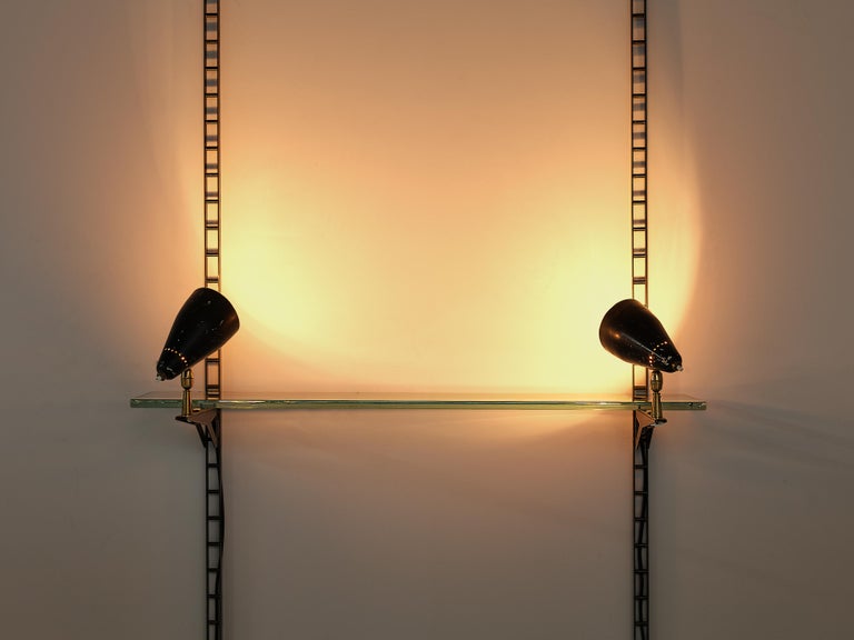 Gino Sarfatti for Arteluce Illuminated Wall-Mounted Display Console