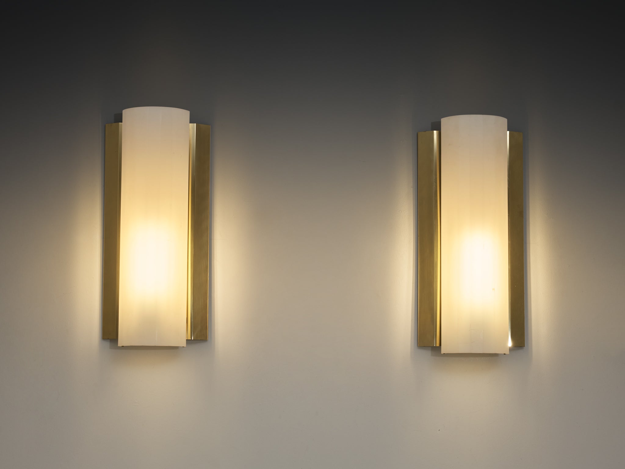 Large Swedish Wall Lights in Brass Lighting Morentz