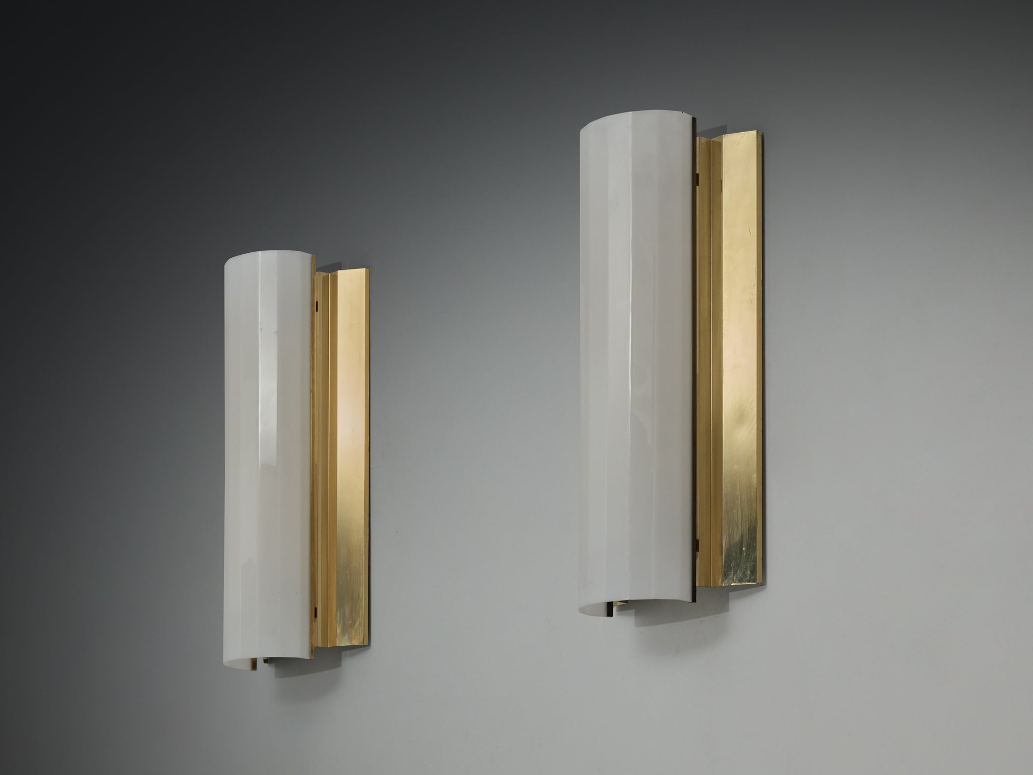 Large Swedish Wall Lights in Brass Lighting Morentz