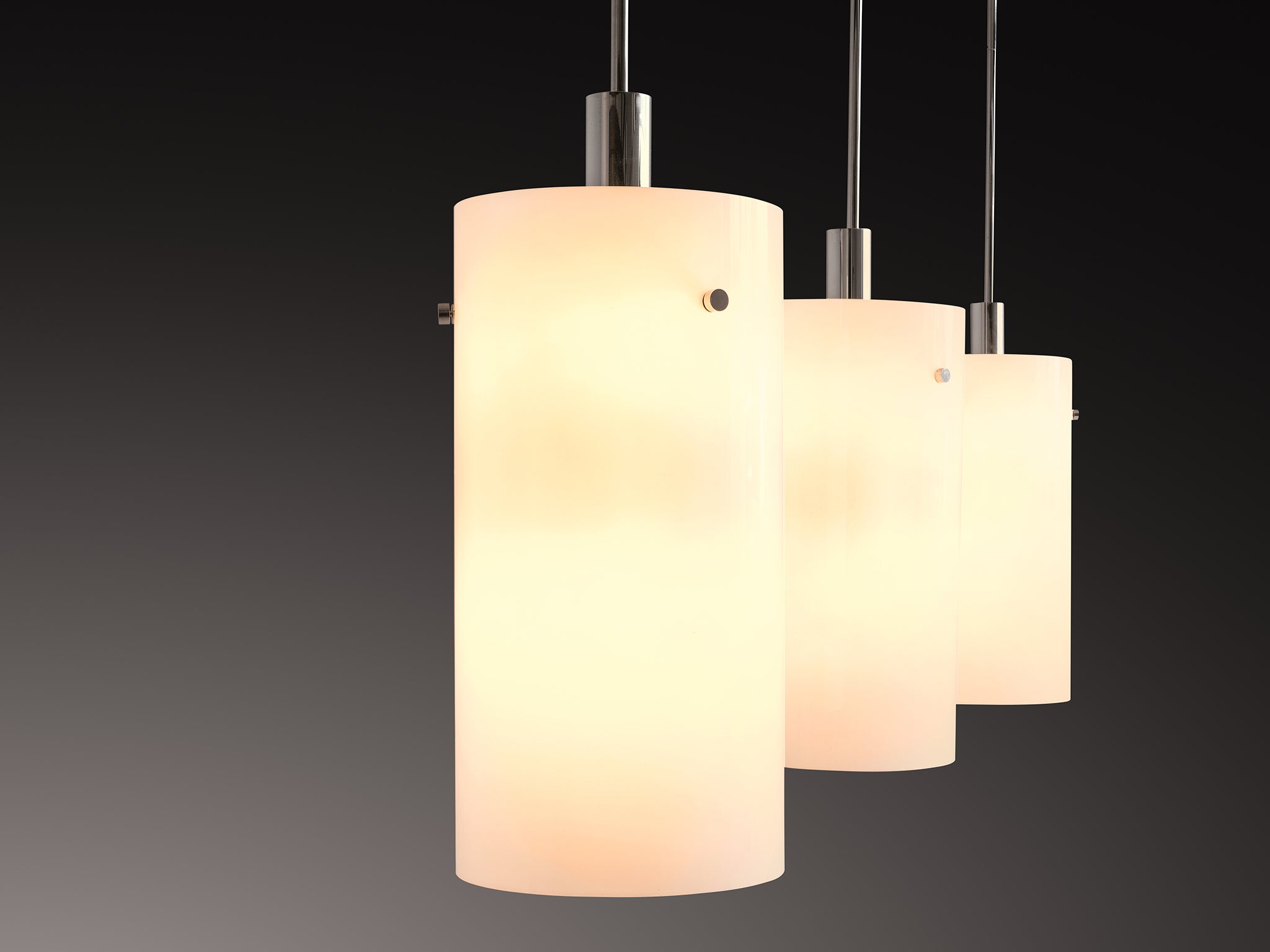 Pendant Lamps with White Glass Shade 180cm/70 in Length Lighting Morentz