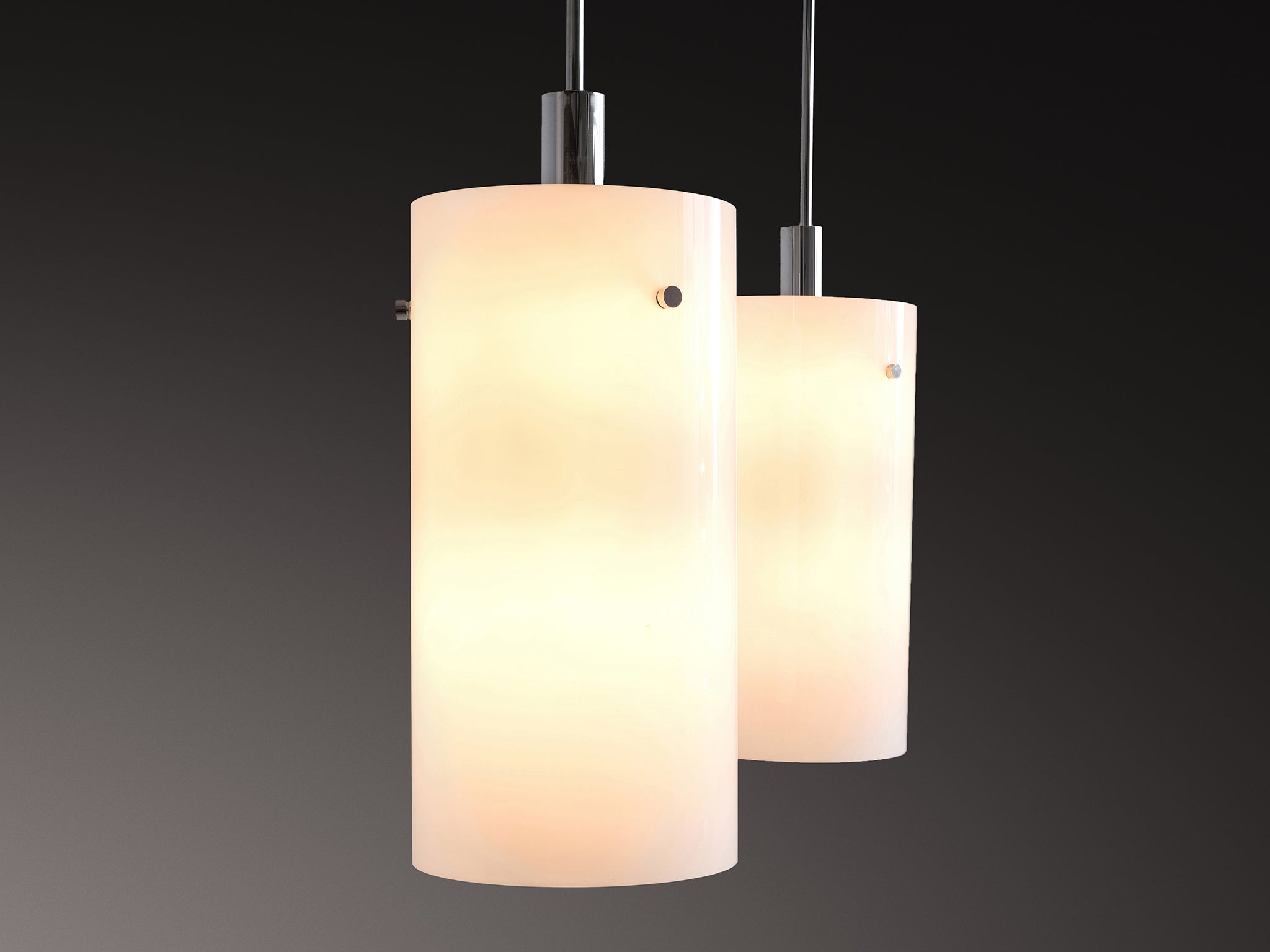 Pendant Lamps with White Glass Shade 180cm/70 in. Length Lighting Morentz