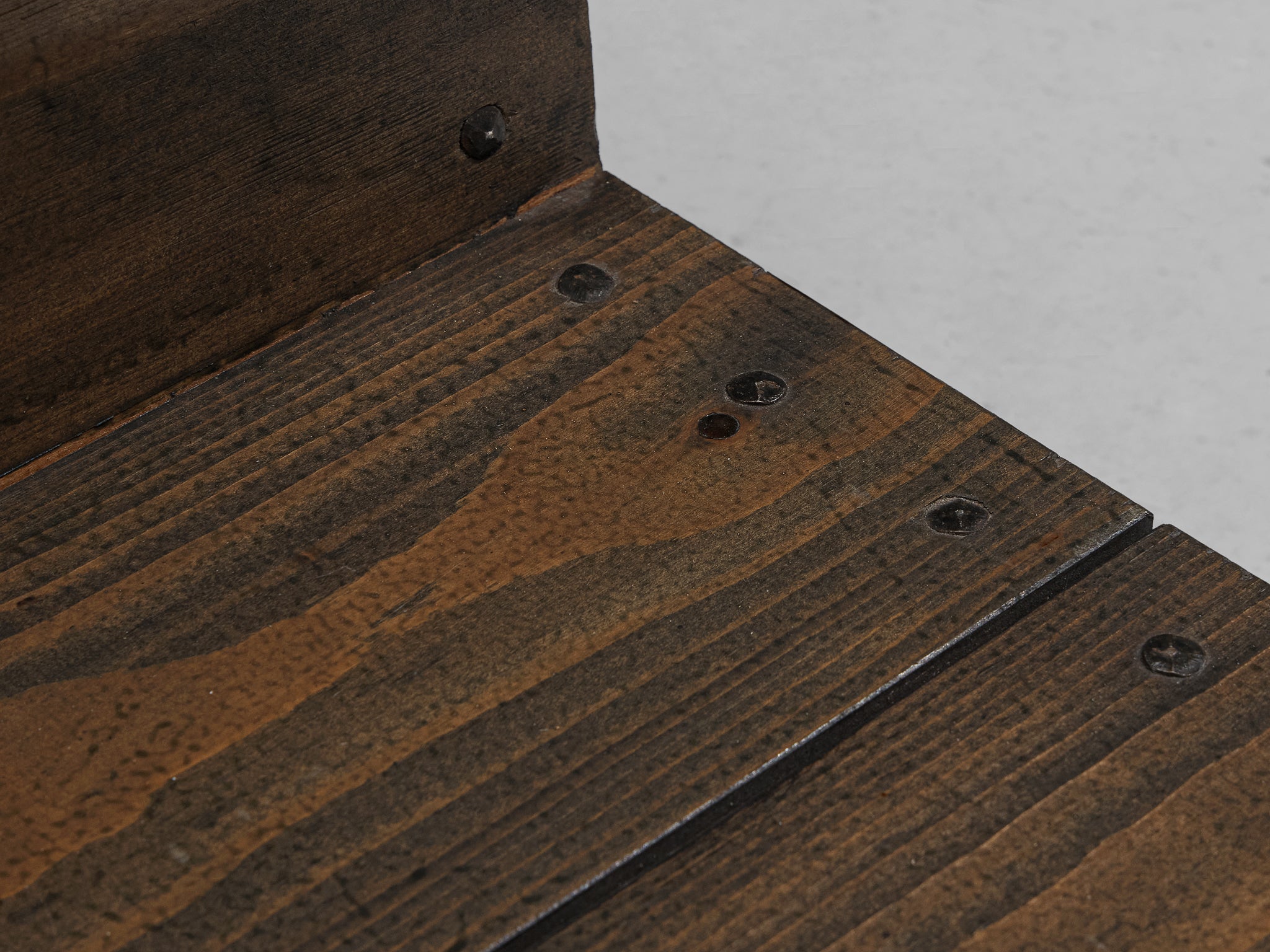 Jan de Jong Minimalist Prayer Stools in Grey Lacquered Pine Seating Morentz