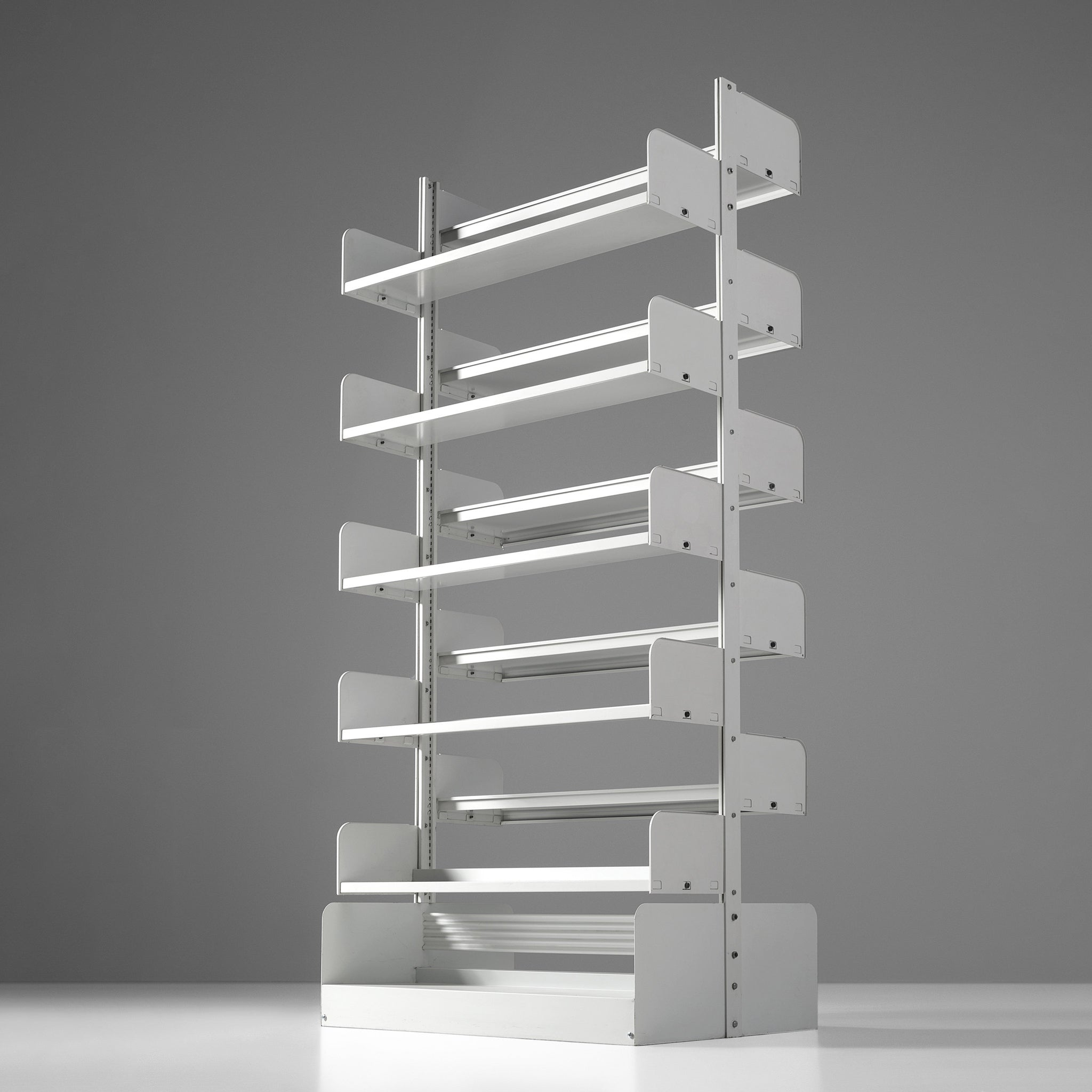 Lips Vago Double 'Congresso' Bookcase in Metal Case pieces and storage cabinets Morentz