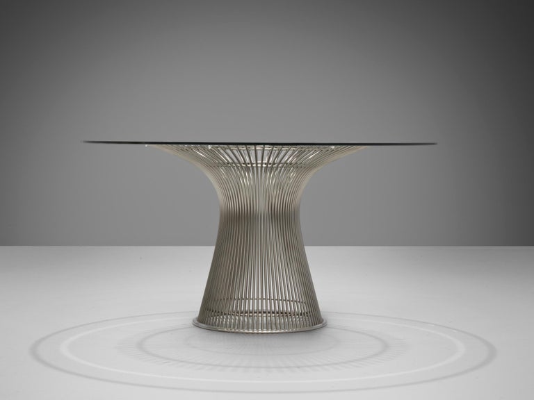 Warren Platner for Knoll Center Table in Glass and Steel