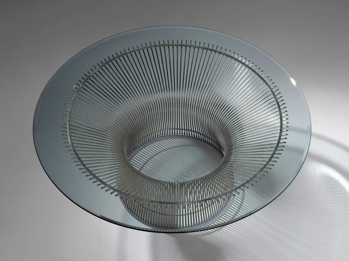 Warren Platner for Knoll Coffee Table in Steel and Glass Tables Morentz