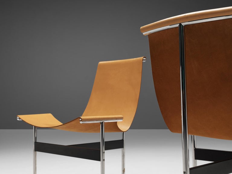 One Katavolos, Kelley and Littell for Laverne T-Chair in Camel Leather
