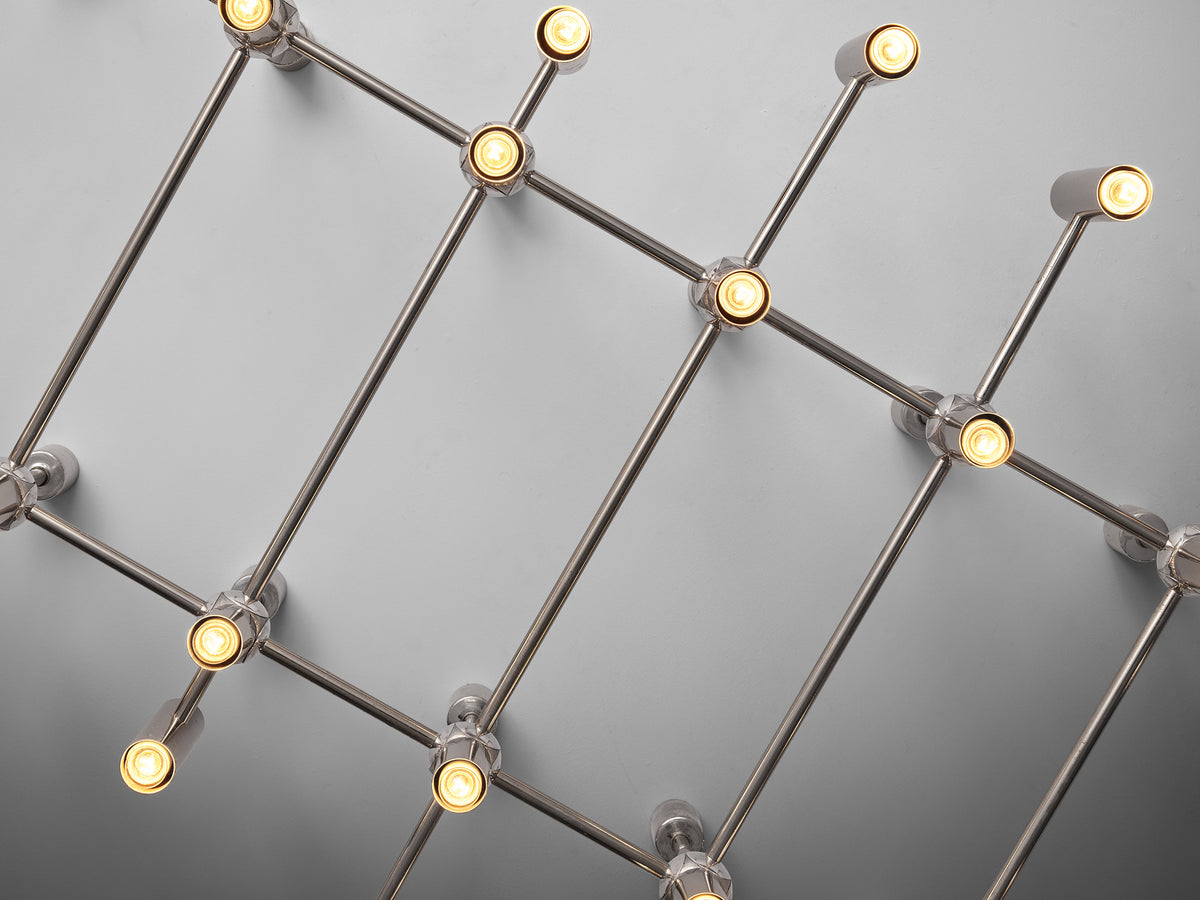Monumental Mixed Metal Ceiling Light 304 cm/119in Lighting Morentz