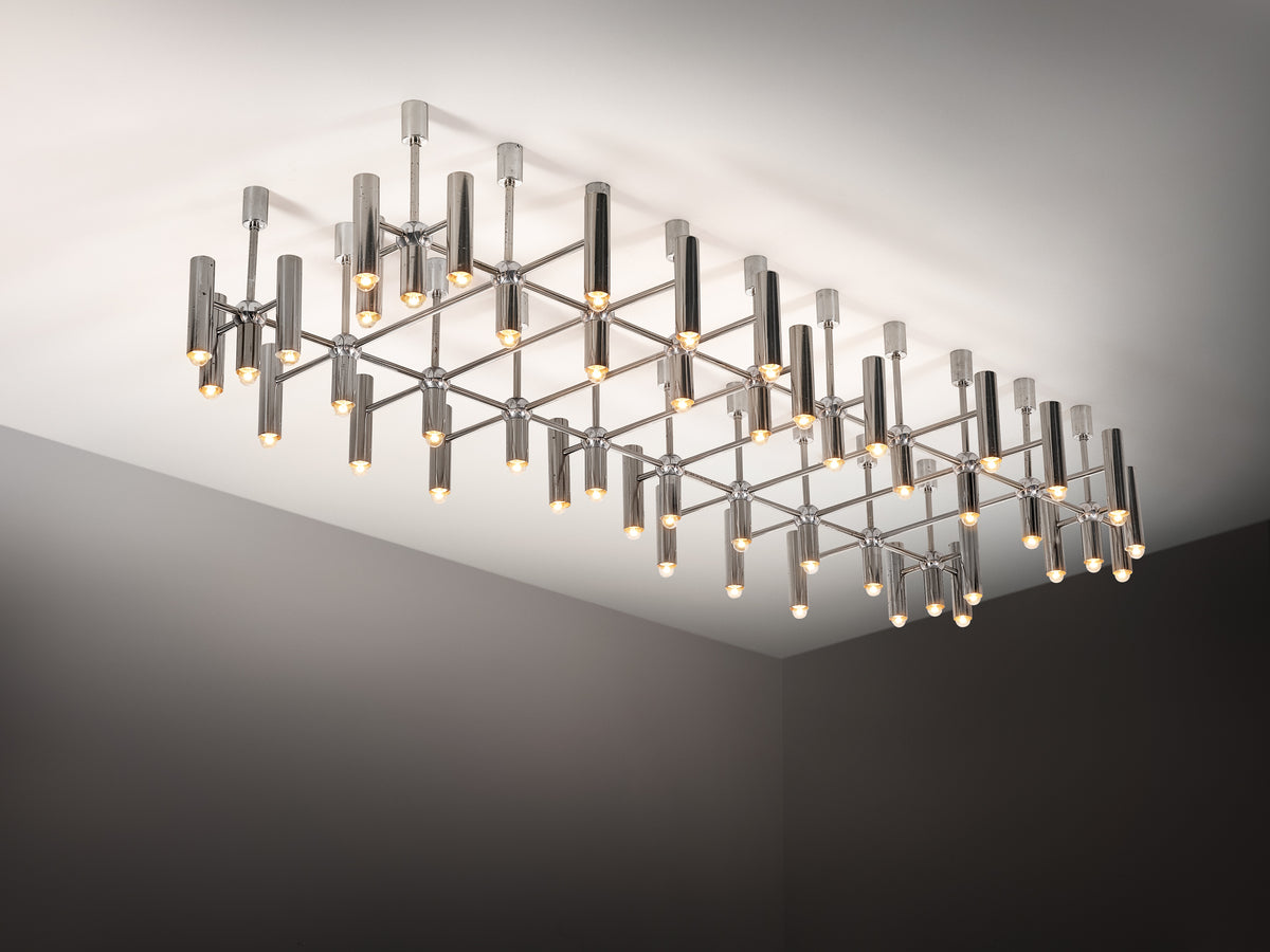 Monumental Mixed Metal Ceiling Light 304 cm/119in Lighting Morentz