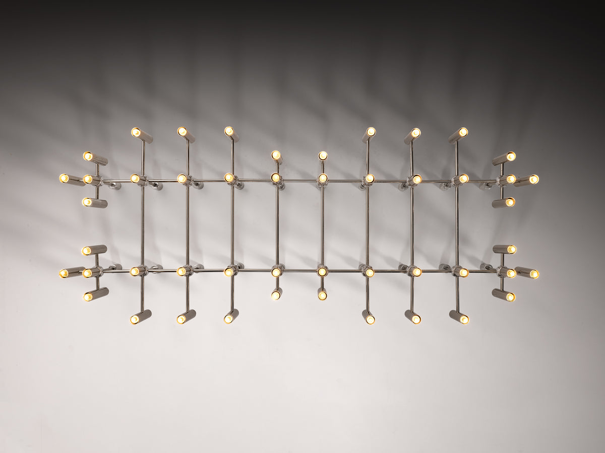 Monumental Mixed Metal Ceiling Light 304 cm/119in Lighting Morentz