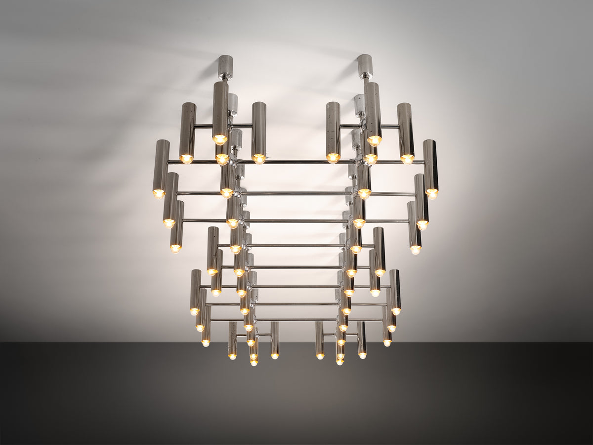Monumental Mixed Metal Ceiling Light 304 cm/119in Lighting Morentz