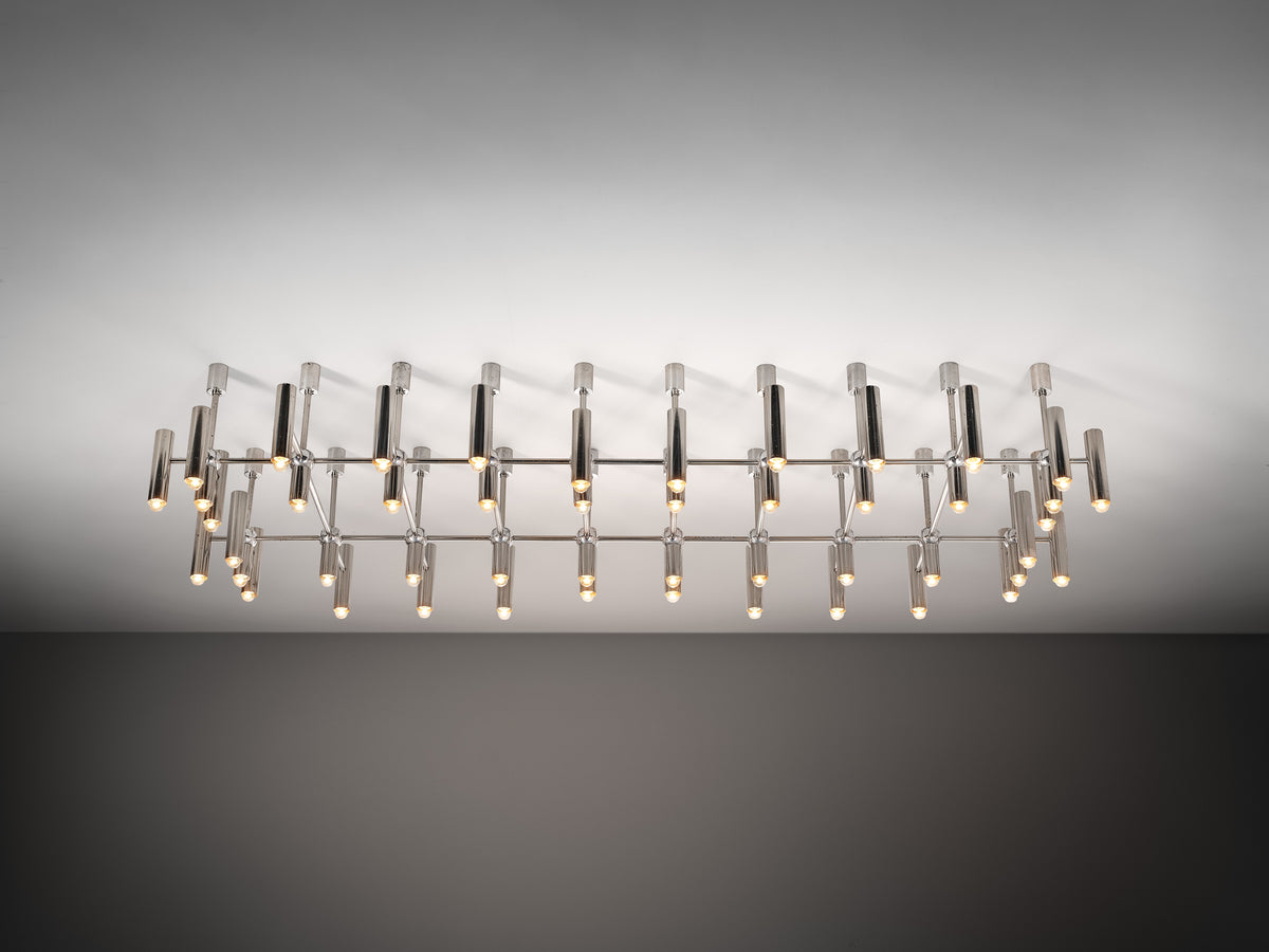 Monumental Mixed Metal Ceiling Light 304 cm/119in Lighting Morentz