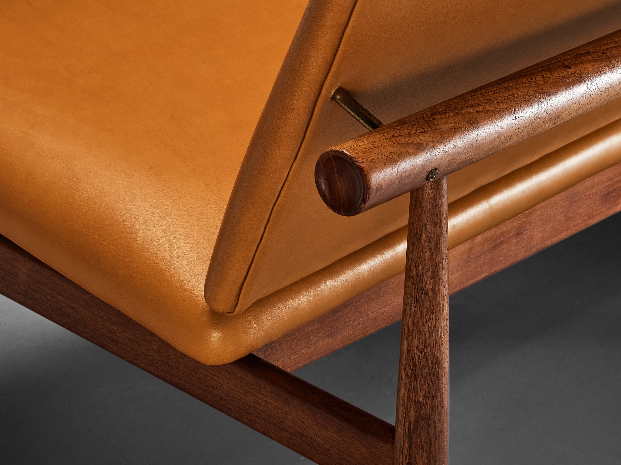 Finn Juhl for France & Søn 'Japan' Sofa in Teak and Cognac Leather