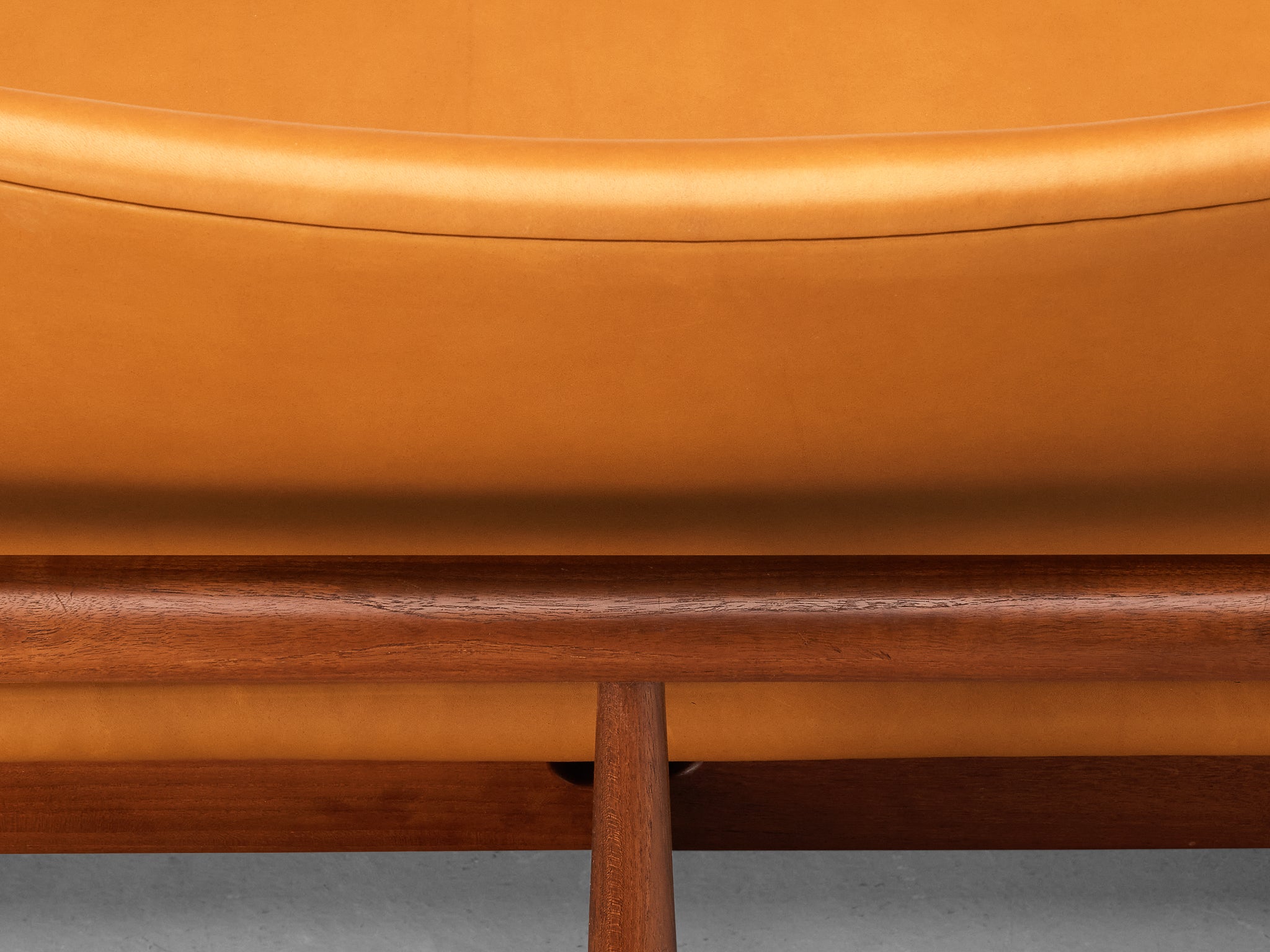 Finn Juhl for France & Søn 'Japan' Sofa in Teak and Cognac Leather