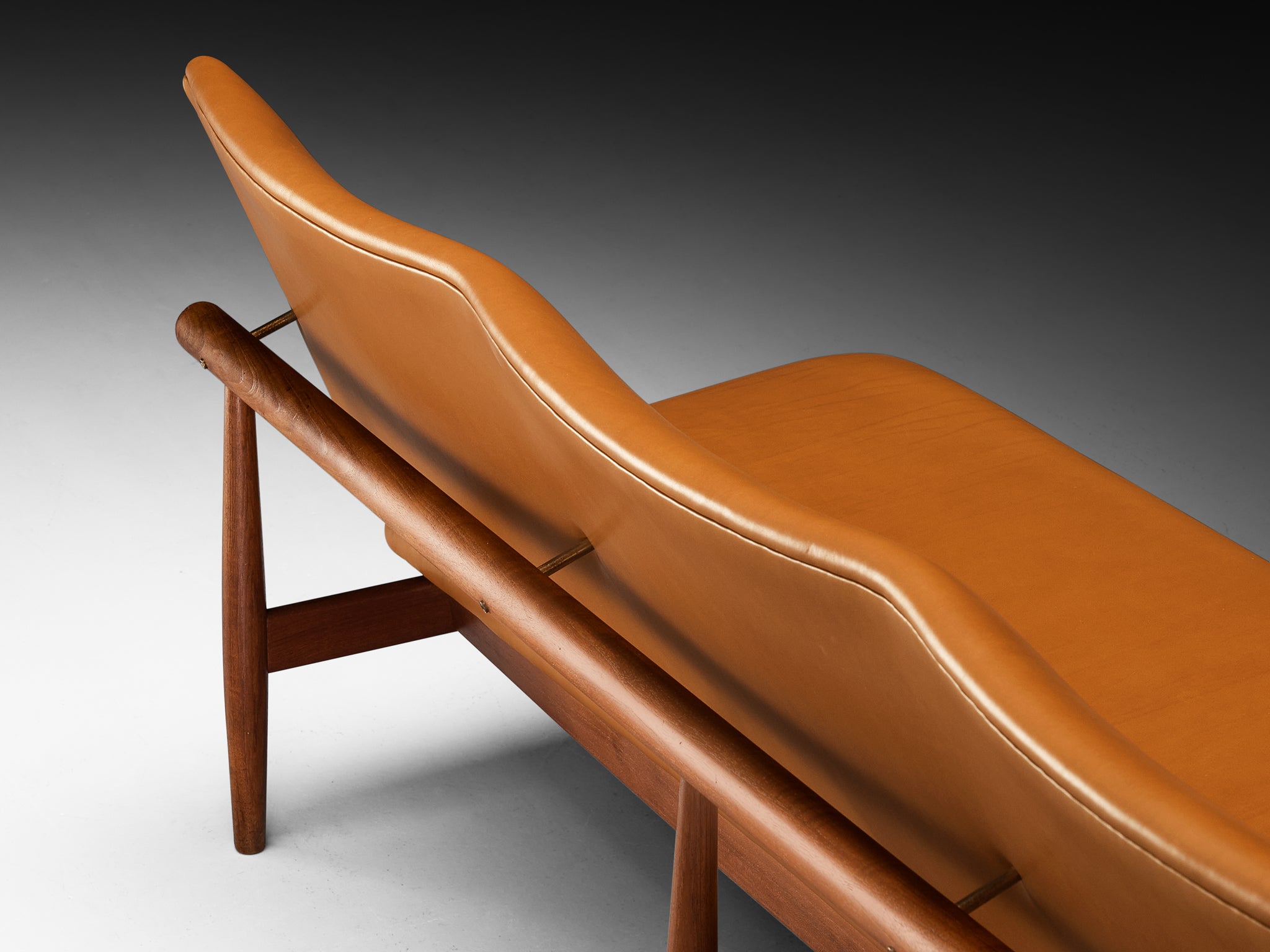Finn Juhl for France & Søn 'Japan' Sofa in Teak and Cognac Leather