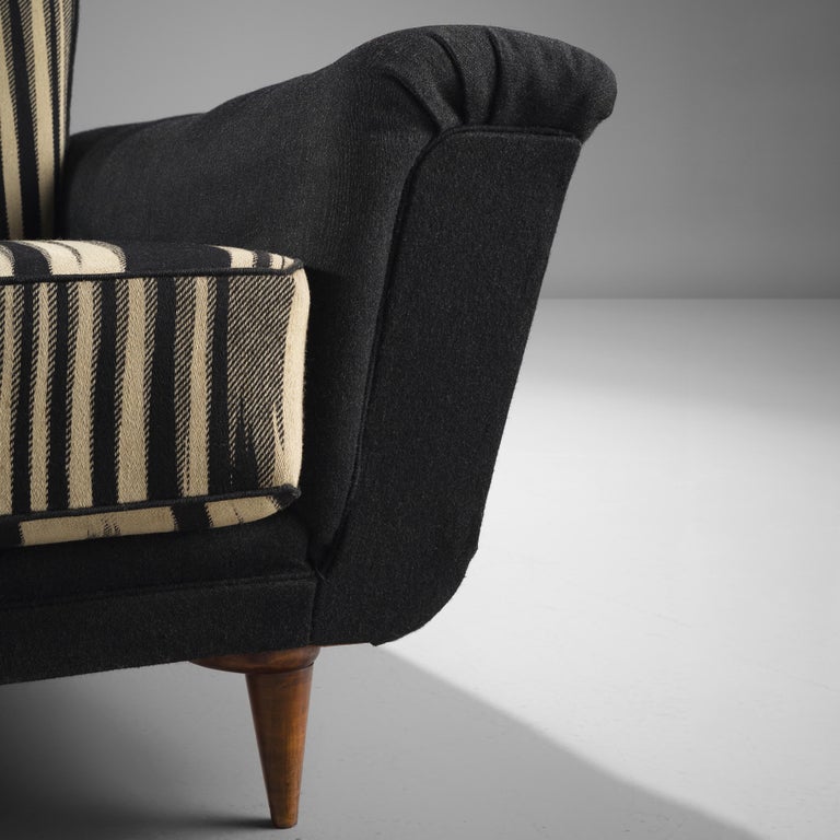 Theo Ruth for Artifort Sofa in Original Striped Upholstery