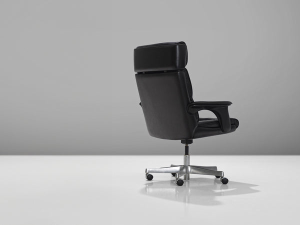 Black Leather Conference Chair