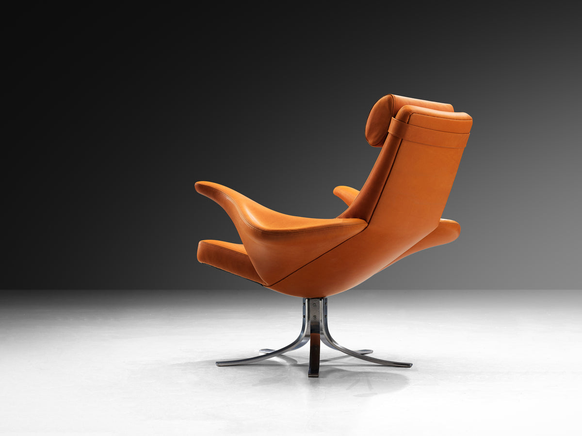 Gösta Berg & Stenerik Eriksson for Fritz Hansen Rare 'Seagull' Lounge Chair and Ottoman Seating Morentz