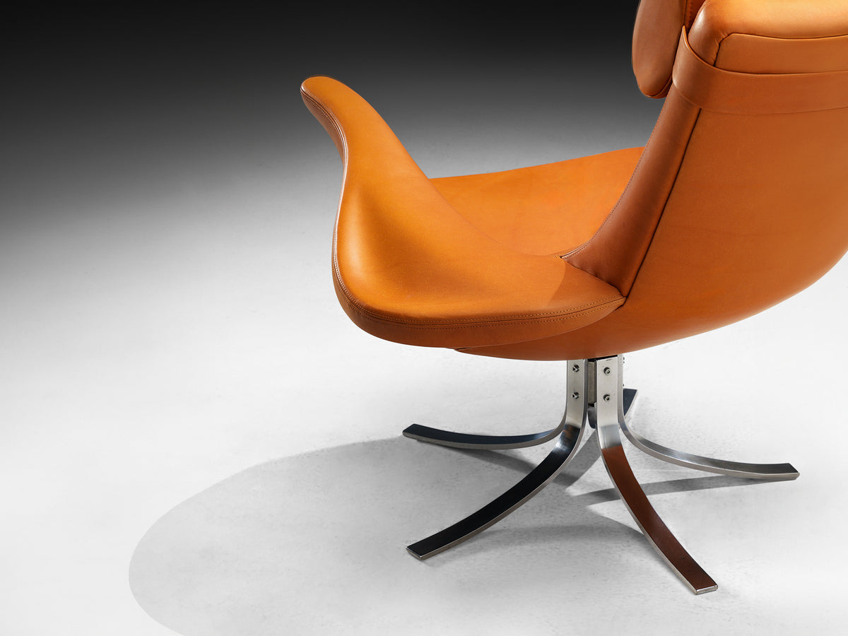 Gösta Berg & Stenerik Eriksson for Fritz Hansen Rare 'Seagull' Lounge Chair and Ottoman Seating Morentz