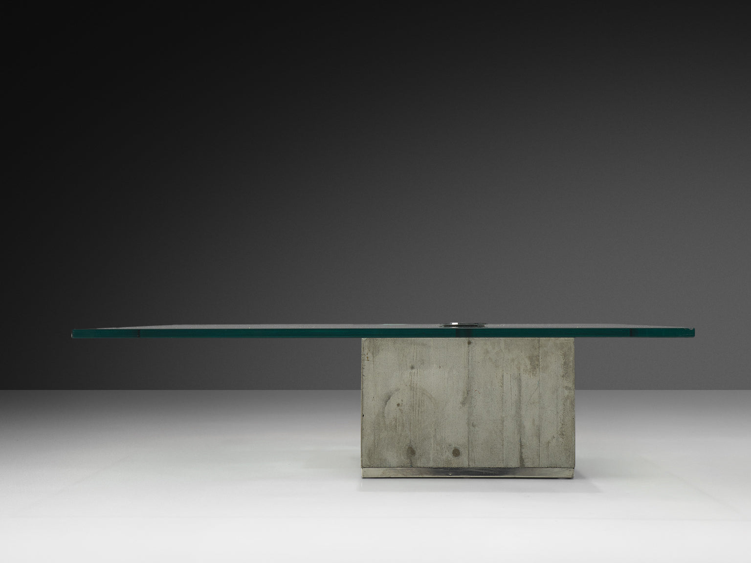 Sergio and Giorgio Saporiti 'Sapo' Coffee Table in Concrete and Glass Tables Morentz