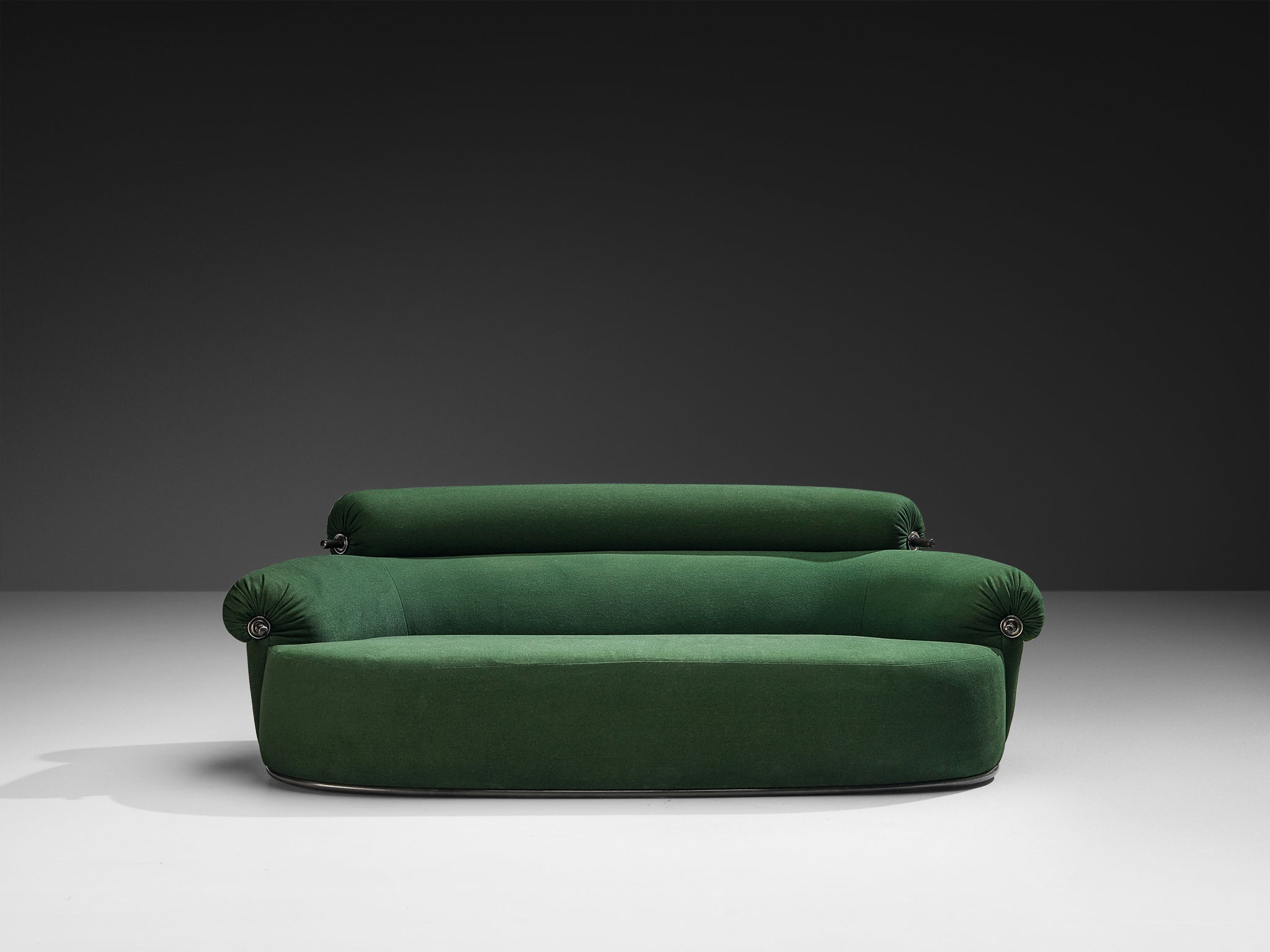 Luigi Caccia Dominioni for Azucena 'Toro' Sofa in Dark Forest Green Upholstery Seating Morentz
