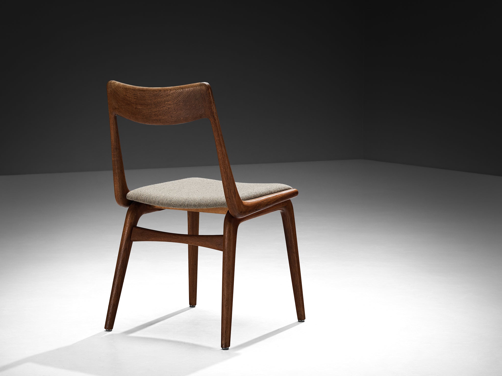 Alfred Christensen for Slagelse Møbelværk 'Boomerang' Pair of Dining Chairs in Teak Seating Morentz