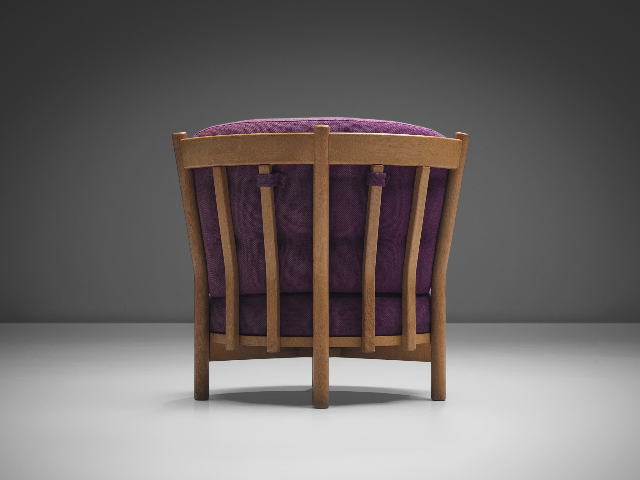 Guillerme & Chambron Lounge Chair in Purple Upholstery Seating Morentz