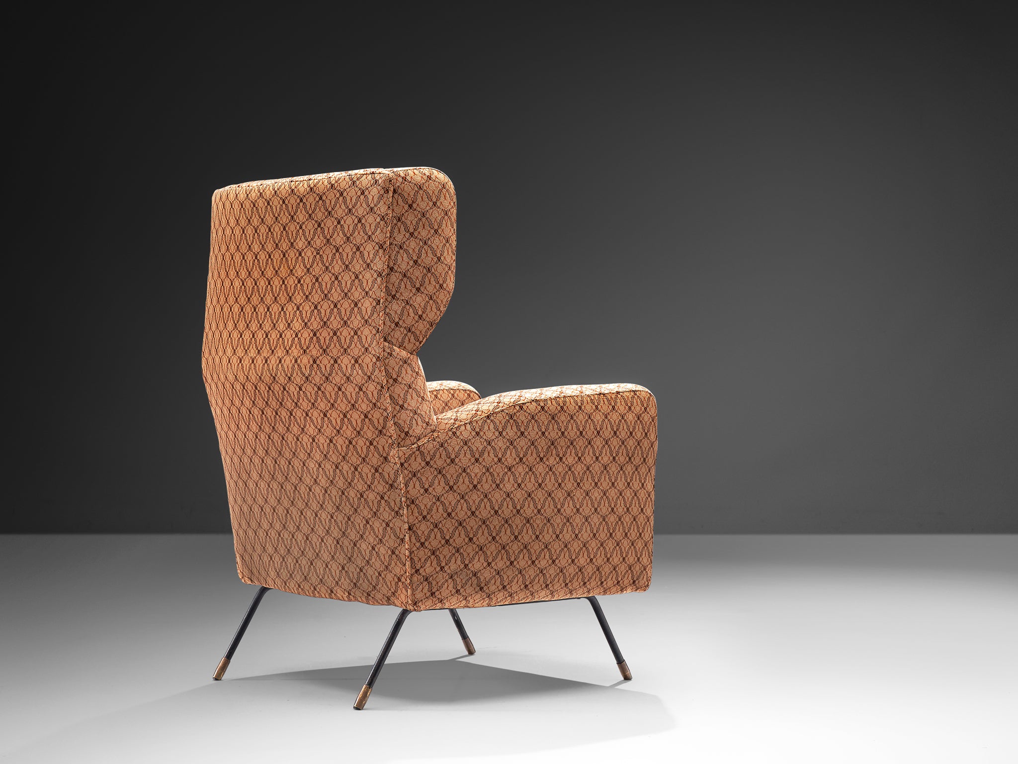 Arflex Lounge Chair in Patterned Fabric Upholstery Seating Morentz