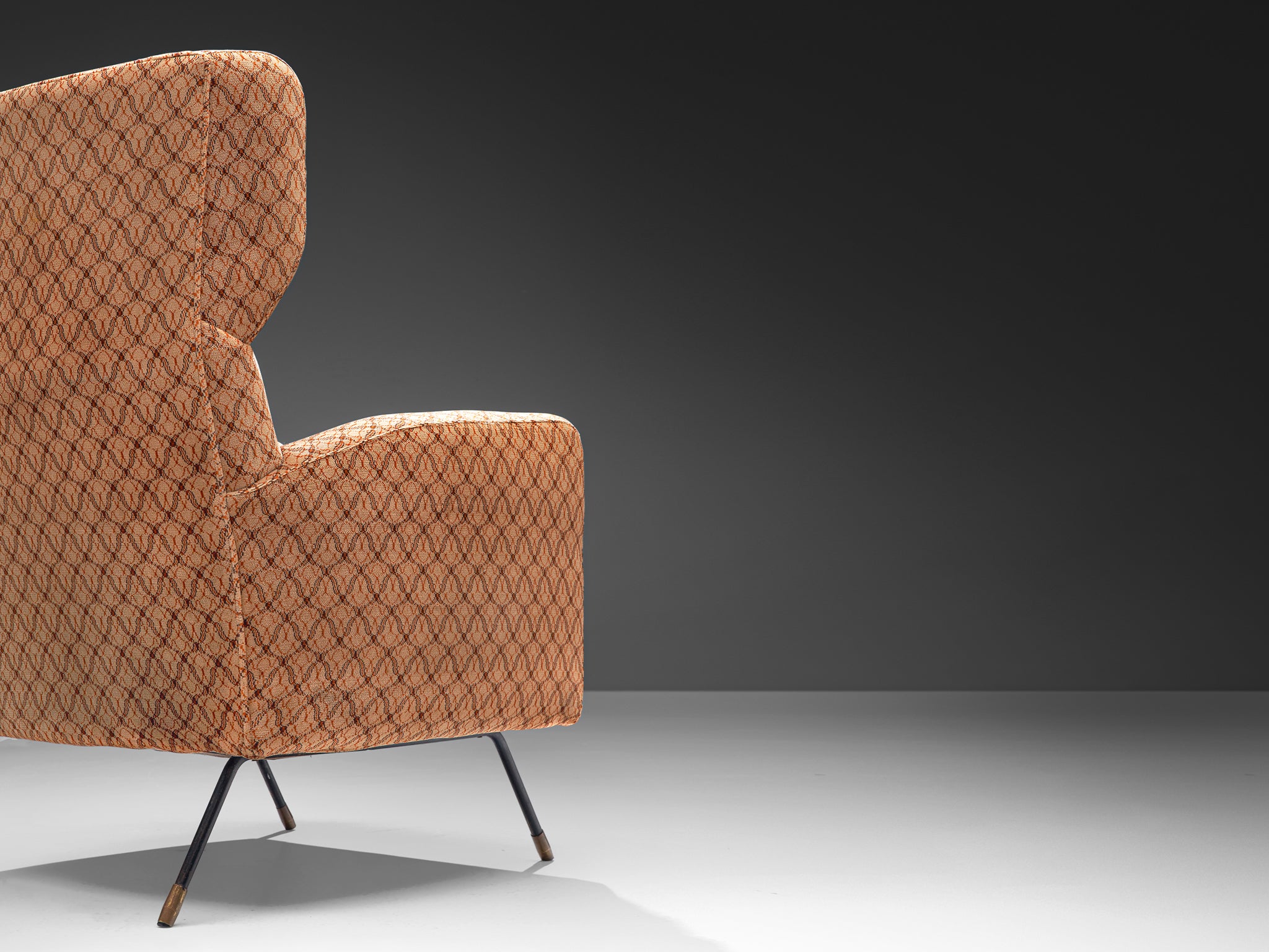 Arflex Lounge Chair in Patterned Fabric Upholstery Seating Morentz