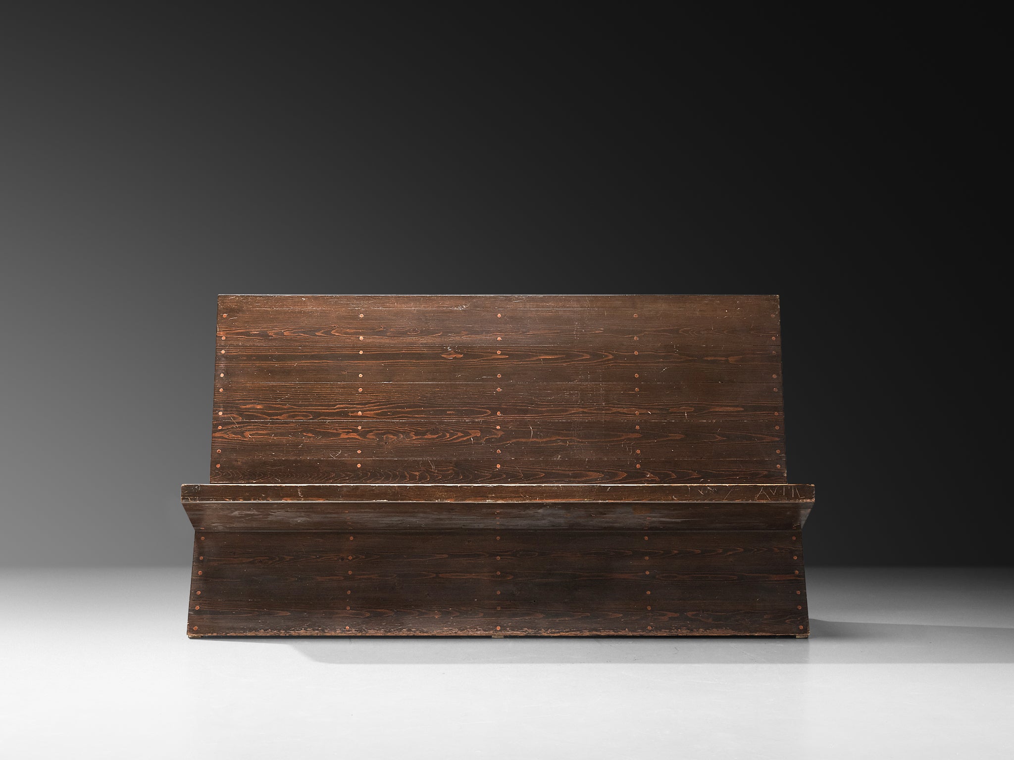 Dom Hans der Laan Bench in Pine and Copper Seating Morentz