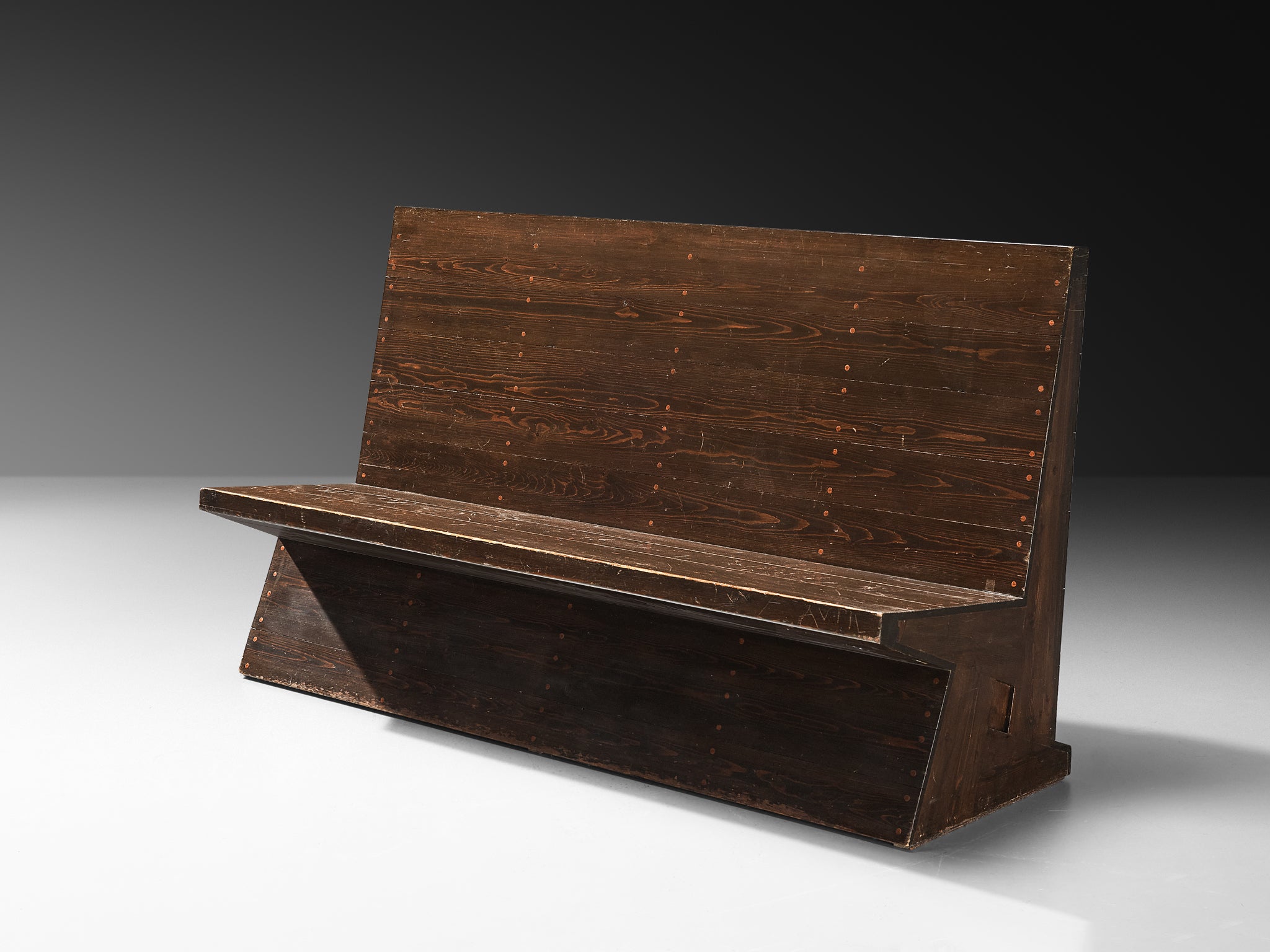 Dom Hans der Laan Bench in Pine and Copper Seating Morentz