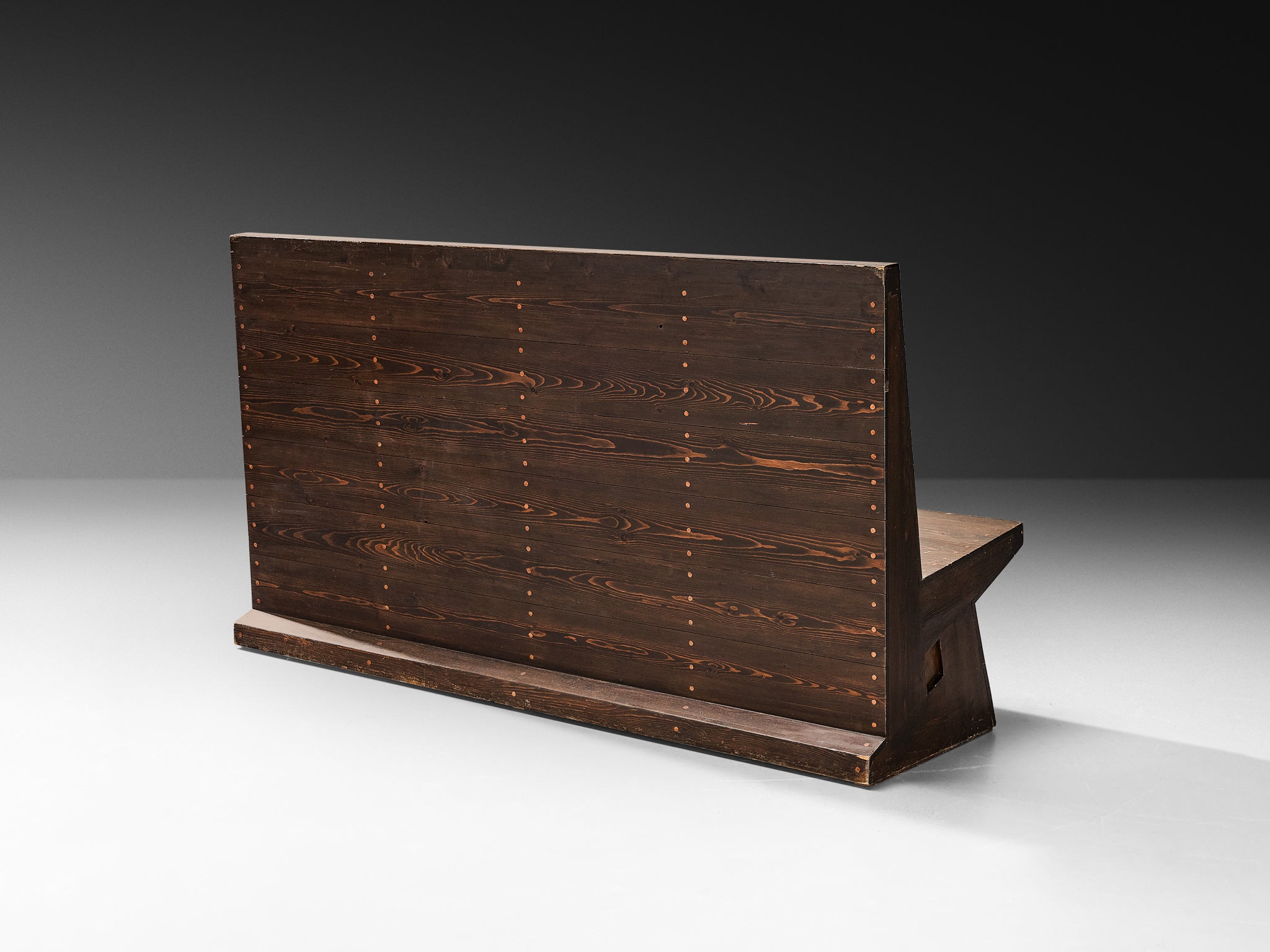 Dom Hans der Laan Bench in Pine and Copper Seating Morentz