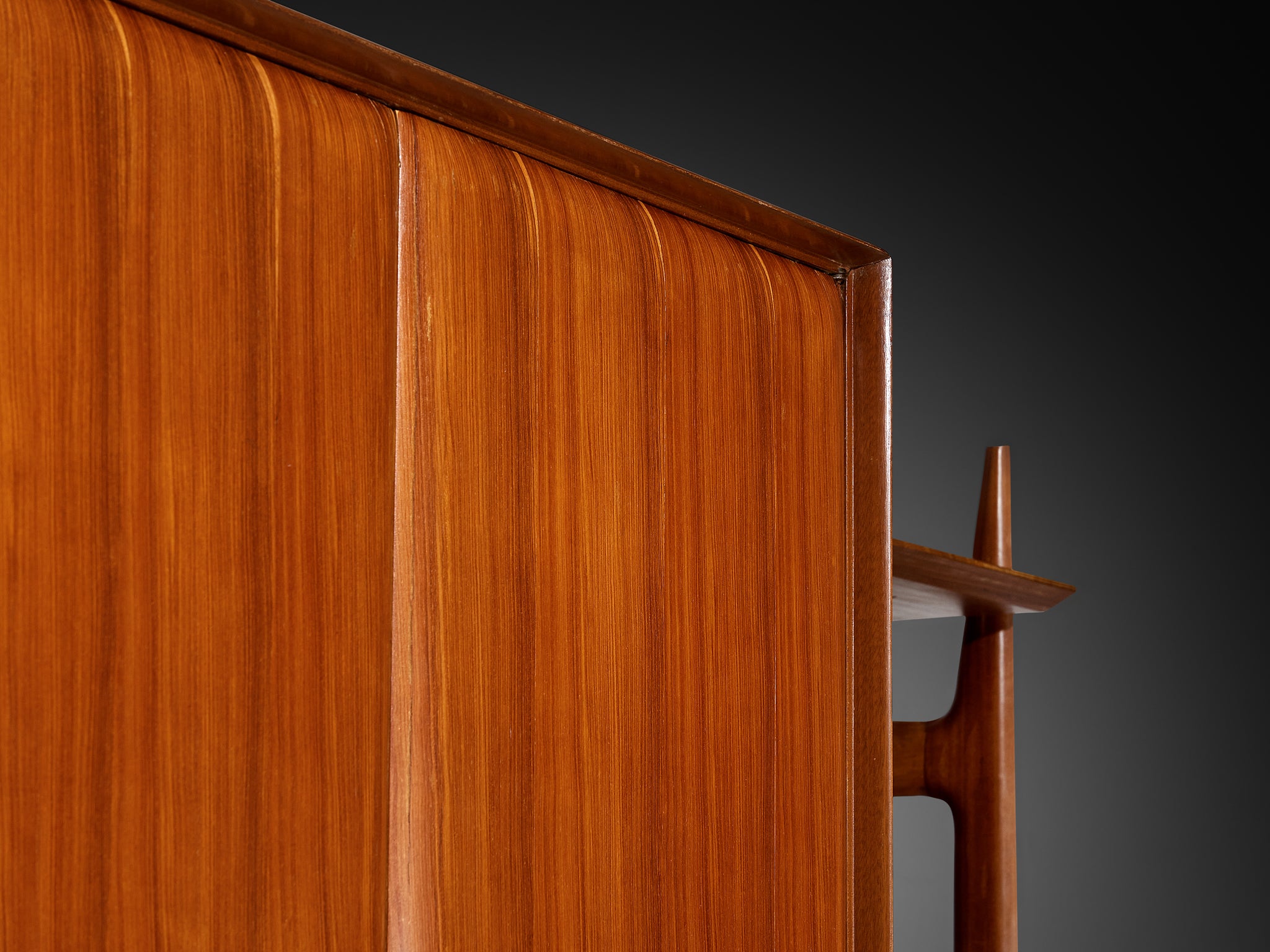 Large Versatile Italian Wall Unit in Teak Case pieces and storage cabinets Morentz