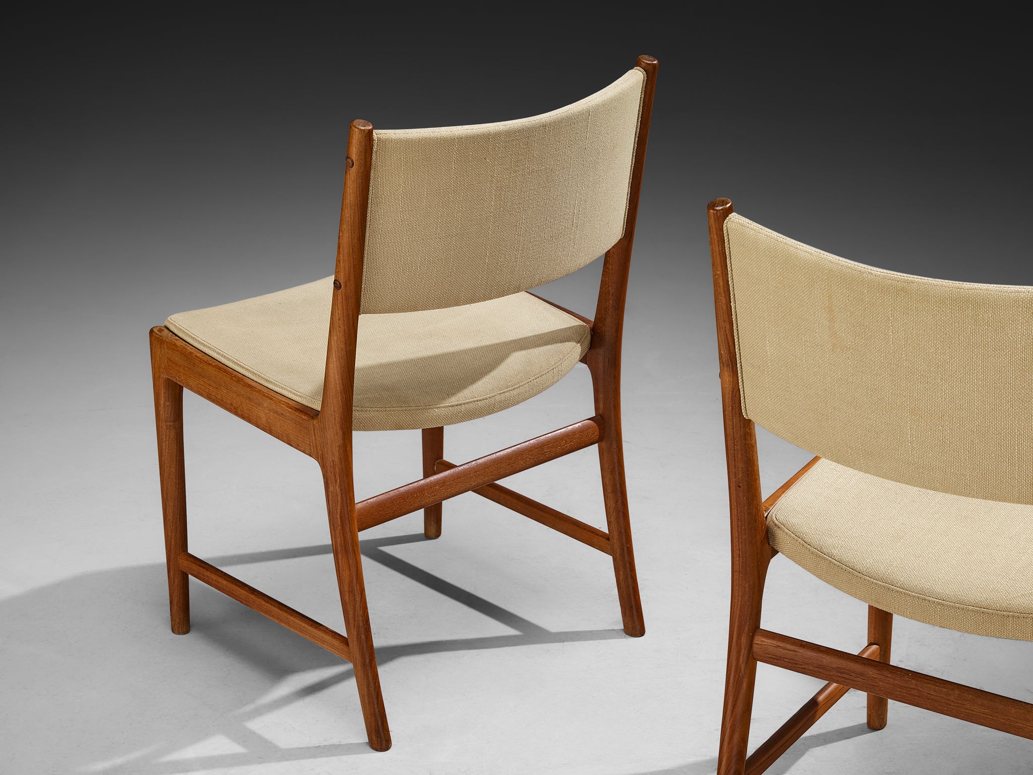 Kai Lyngfeldt Larsen Pair of Dining Chairs in Teak Seating Morentz