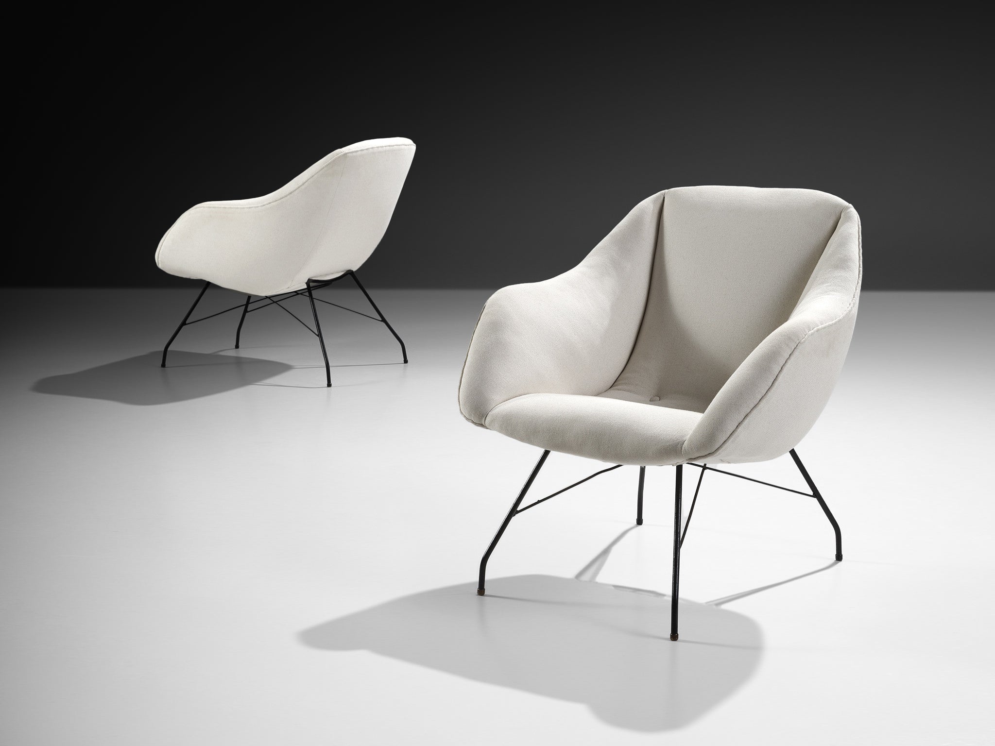 Carlo Hauner & Martin Eisler for Forma 'Concha' Lounge Chairs Seating Morentz