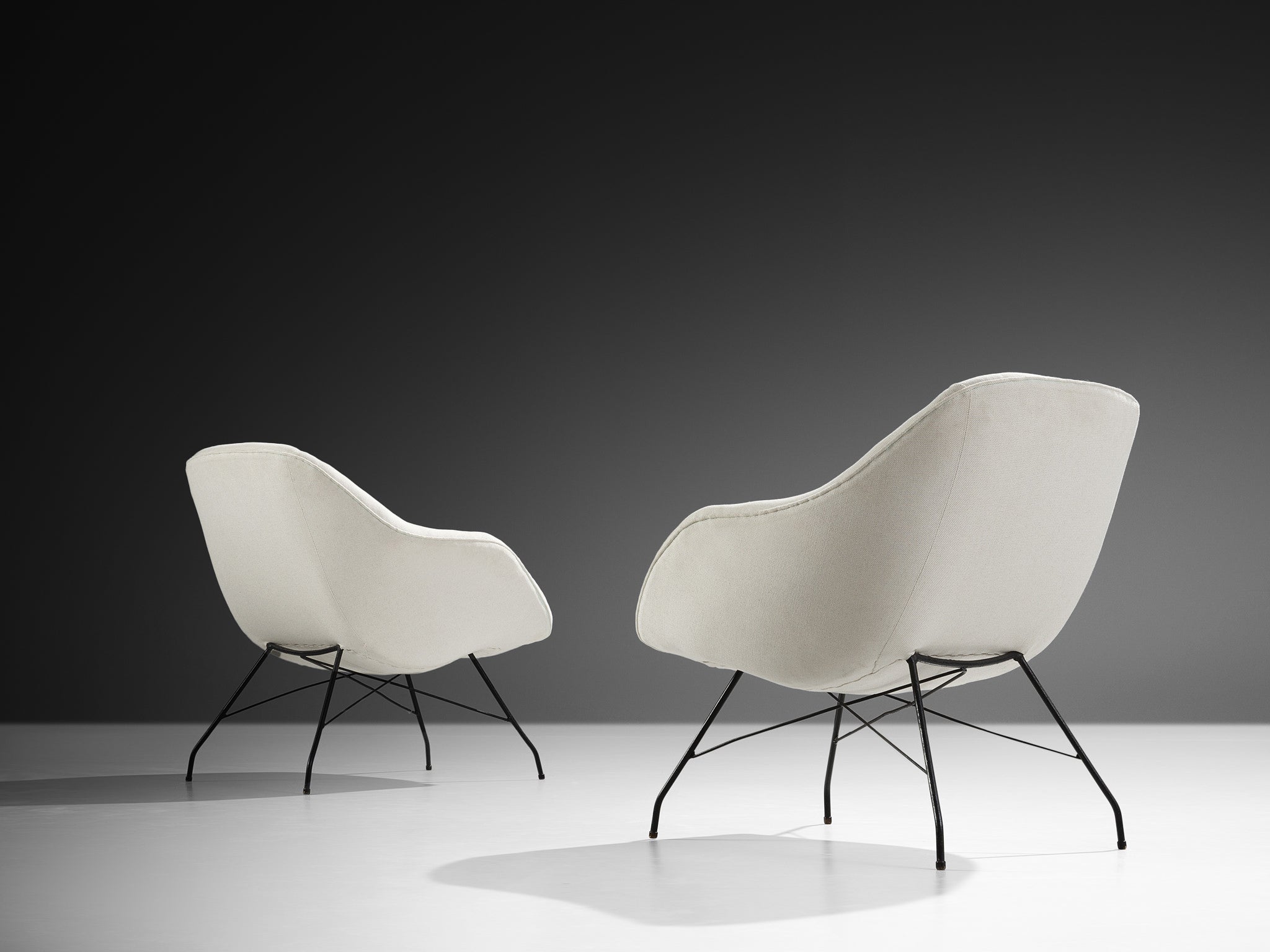 Carlo Hauner & Martin Eisler for Forma 'Concha' Lounge Chairs Seating Morentz