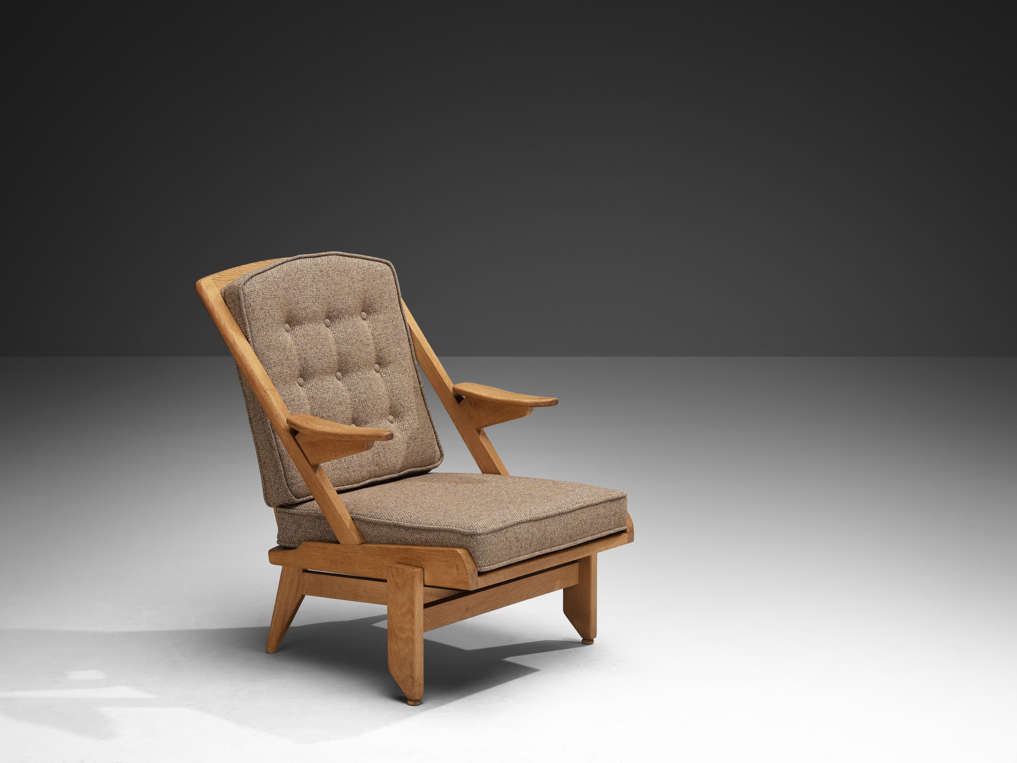 Guillerme & Chambron for Votre Maison Lounge Chair in Oak Seating Morentz