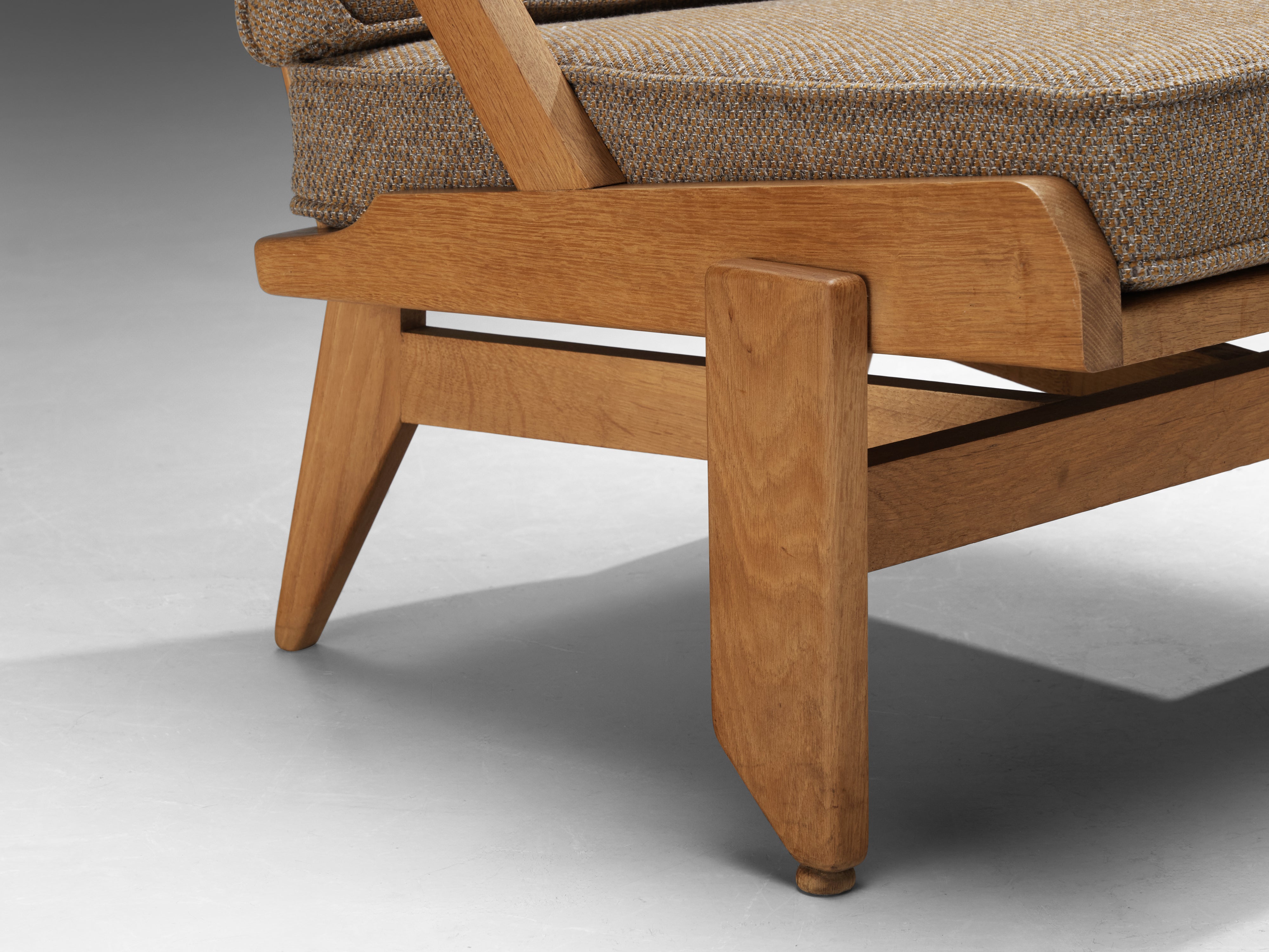 Guillerme & Chambron for Votre Maison Lounge Chair in Oak Seating Morentz