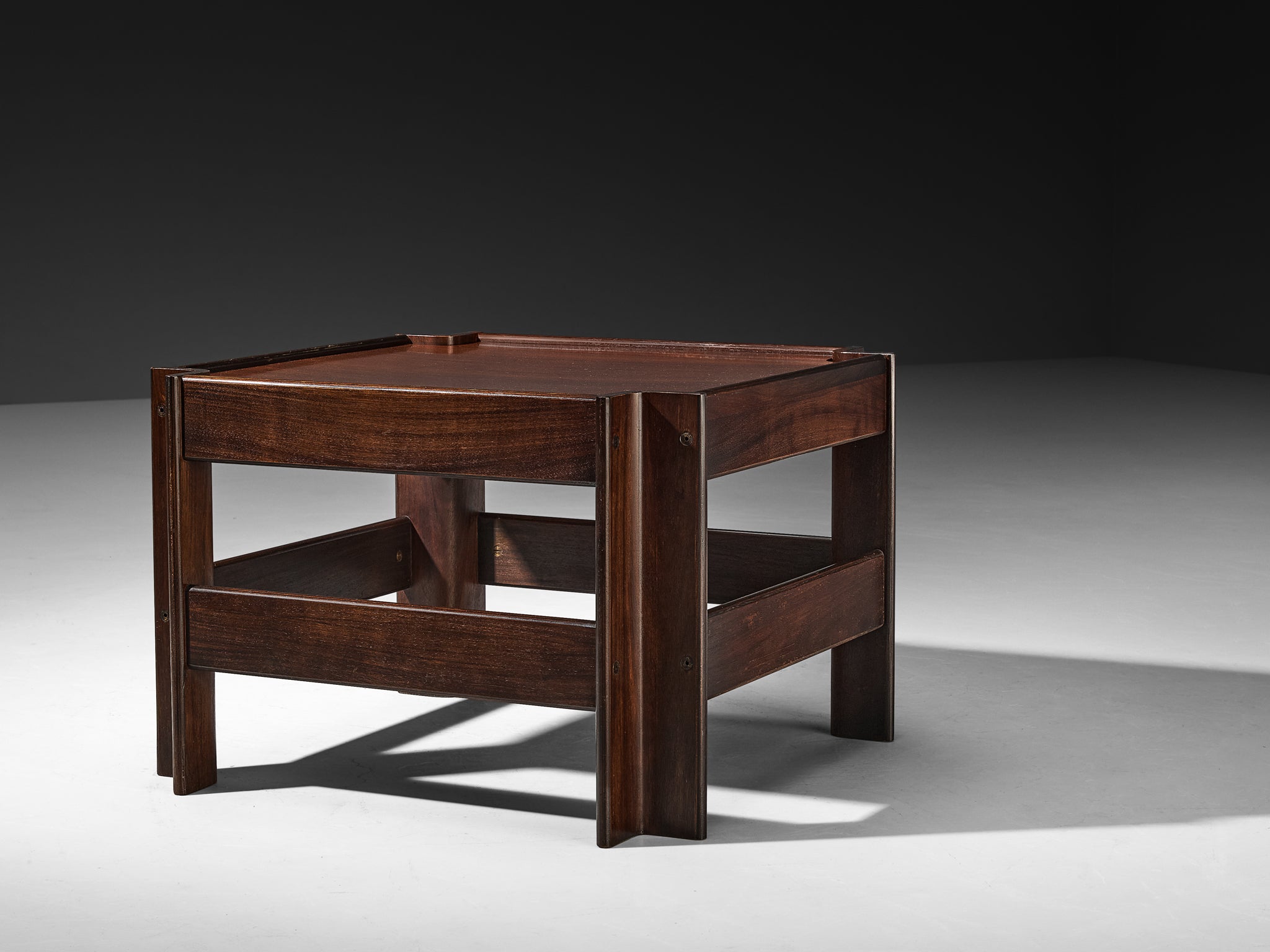 Sergio Asti for Poltronova 'Zelda' Coffee Table in Walnut Tables Morentz